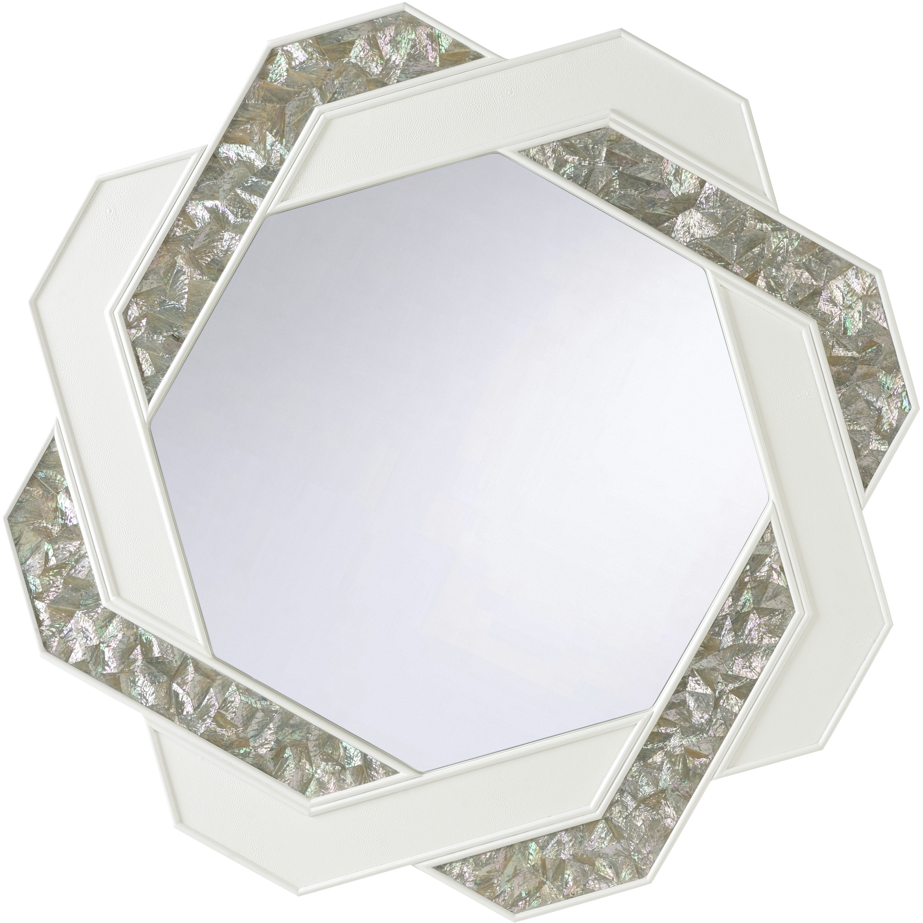Myra 44 X 44 inch White/Cream Mirror