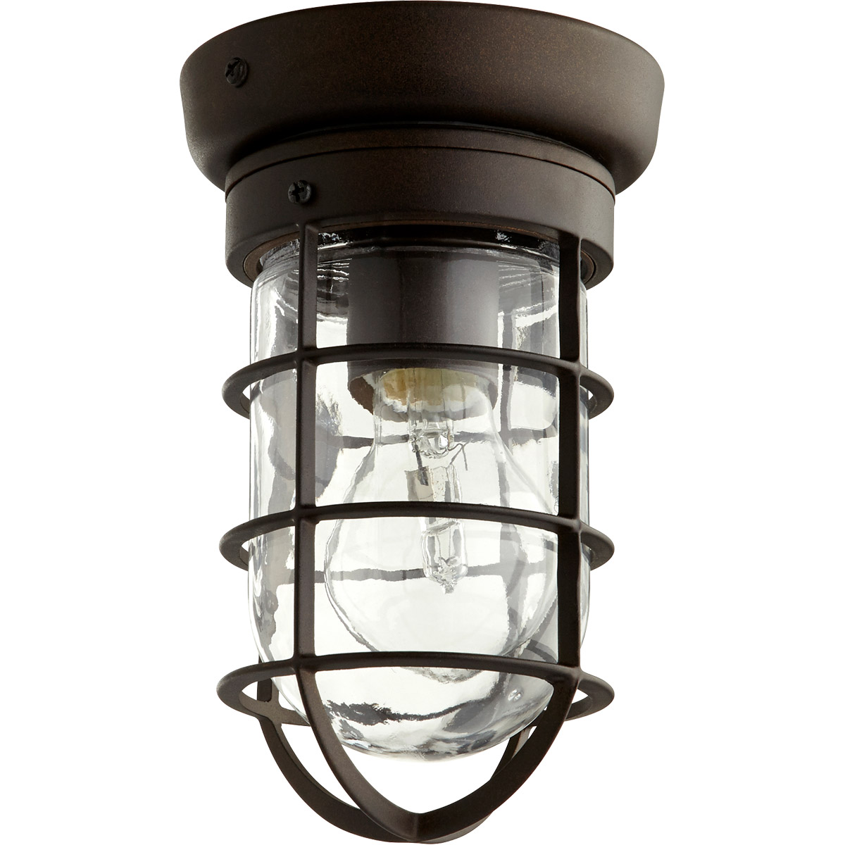 Bowery 1 Light 4.5 inch Oiled Bronze Flush Mount Ceiling Light