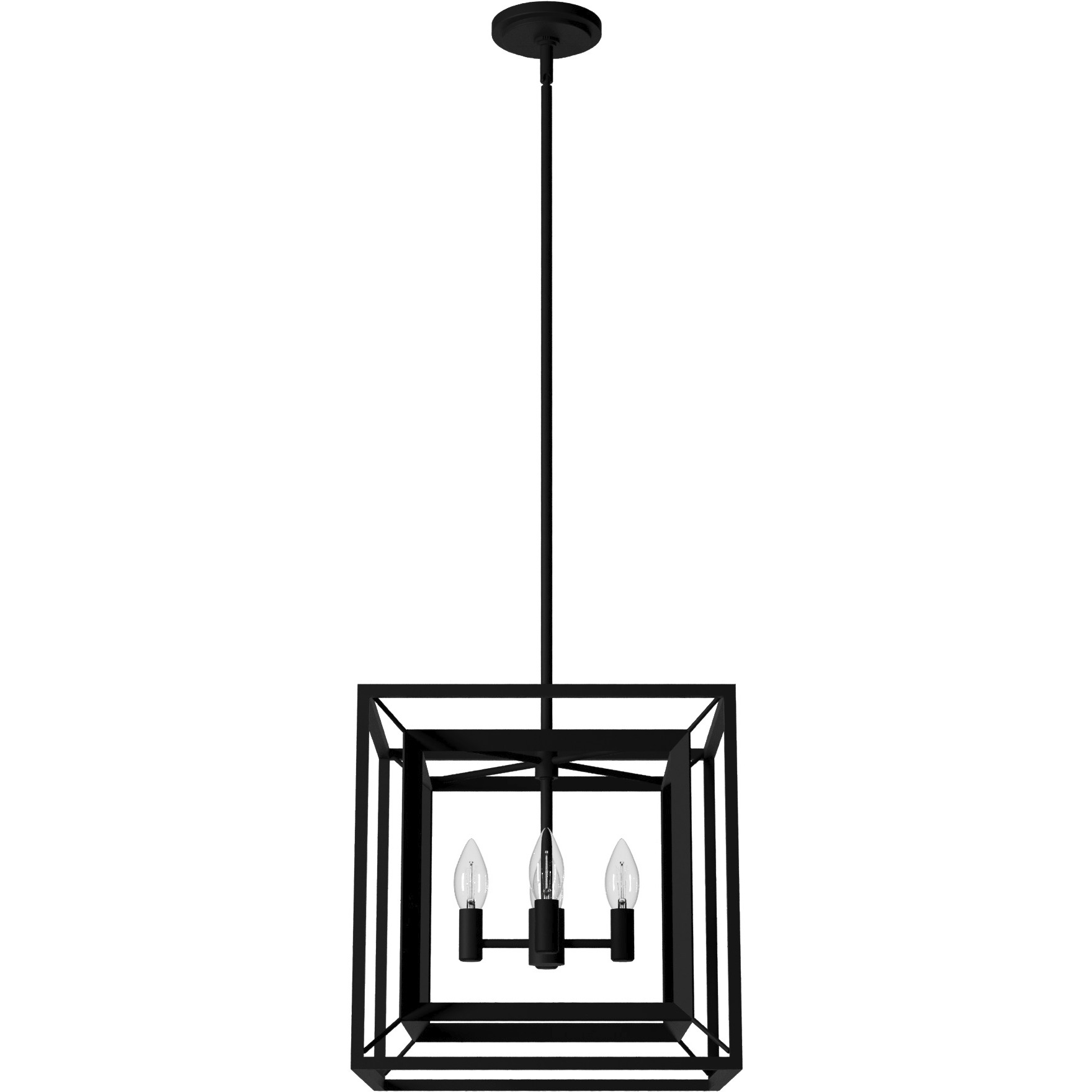 Doherty 4 Light 15 inch Natural Iron Chandelier Ceiling Light