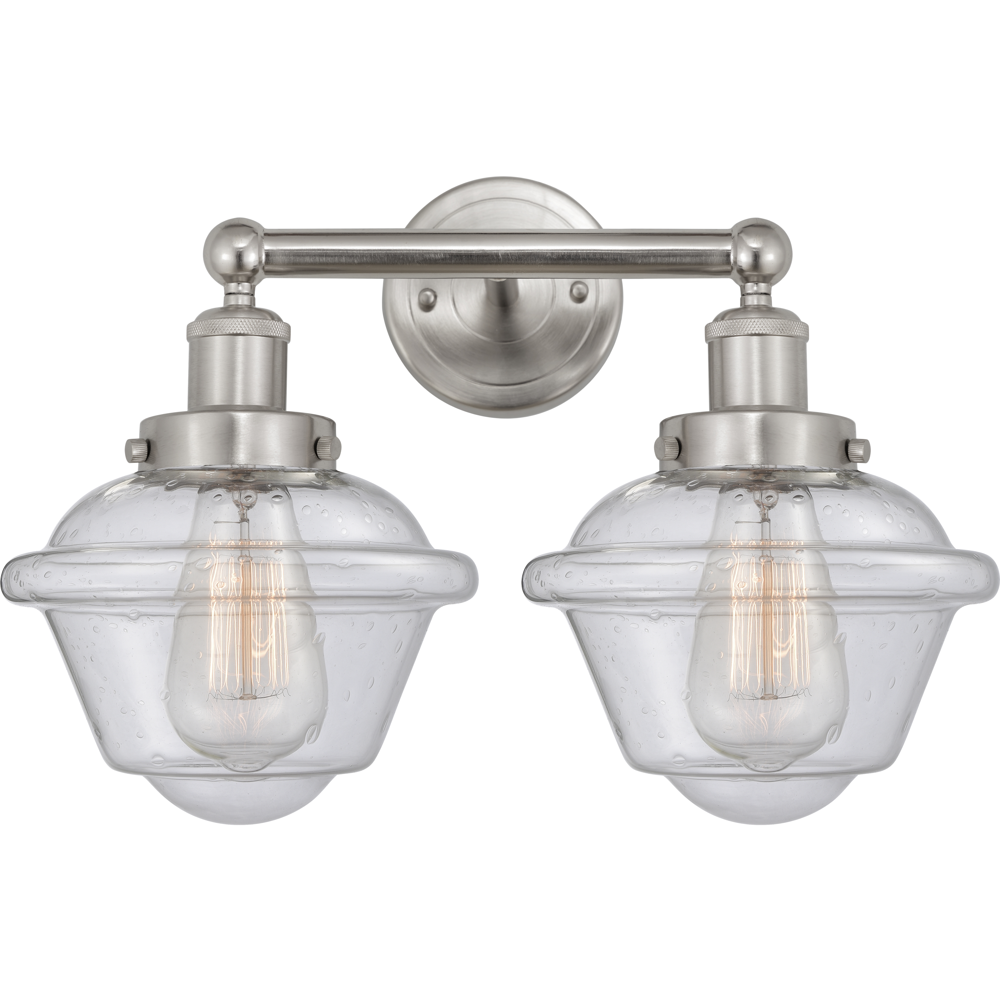 Oxford 2 Light 15.5 inch Brushed Satin Nickel Bath Vanity Light Wall Light