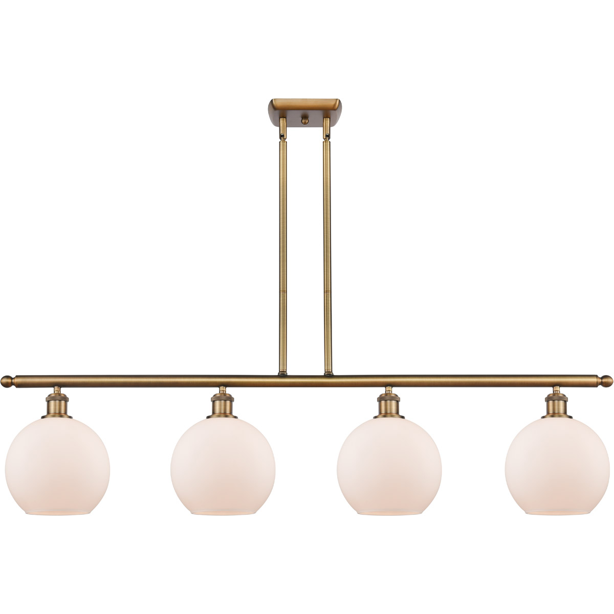 Ballston Athens LED 48 inch Brushed Brass Island Light Ceiling Light, Ballston