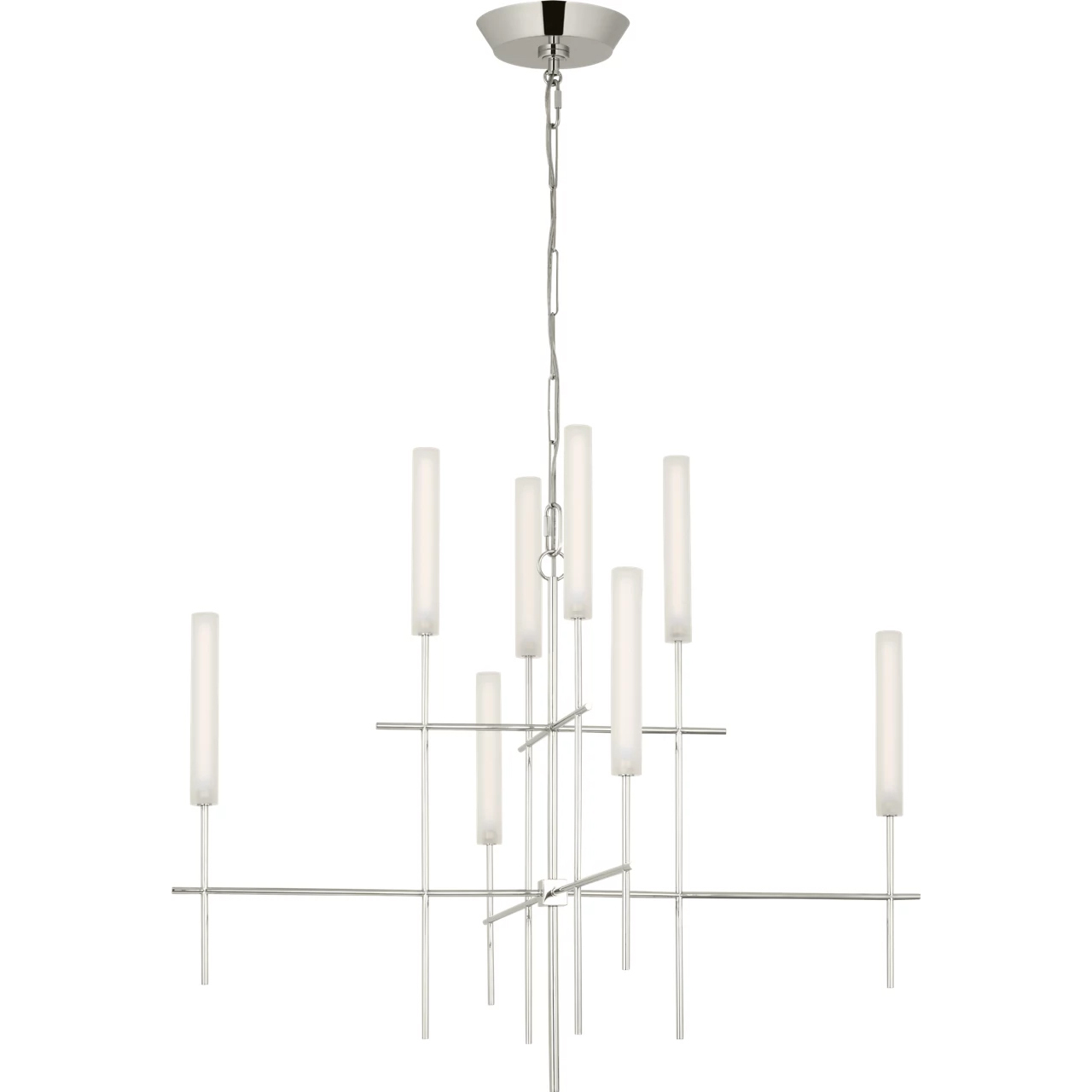 Ian K. Fowler Fay LED 32 inch Polished Nickel Chandelier Ceiling Light