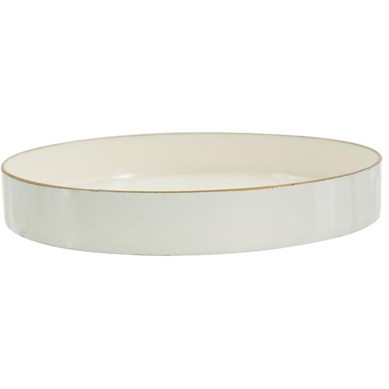 Mimosa Gloss White/Gold Tray