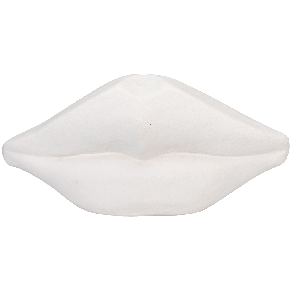 Lips White Fiber Cement Statue