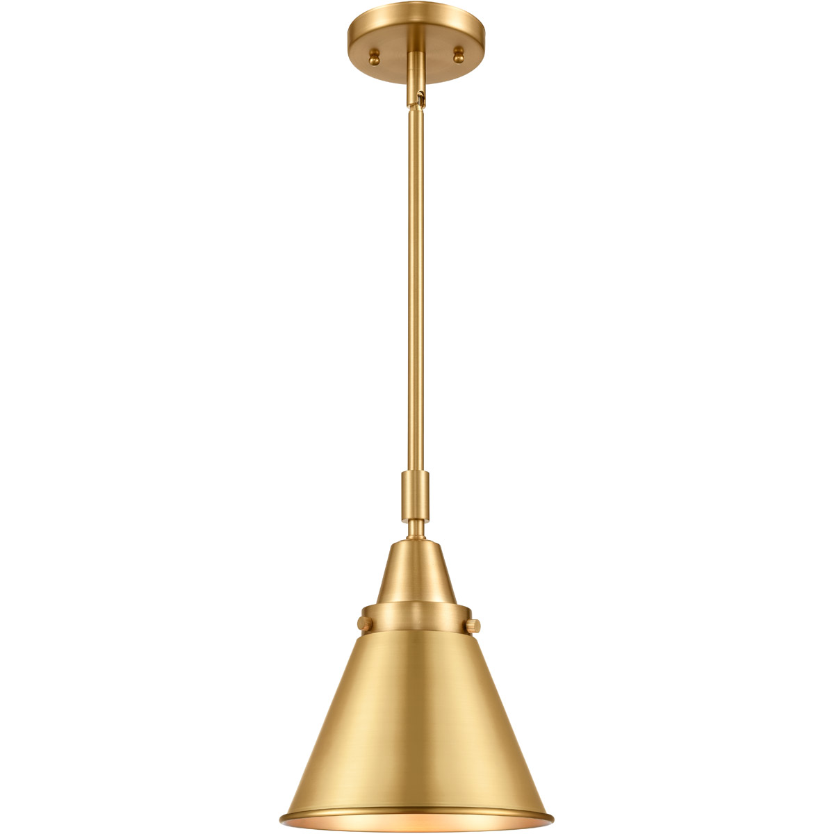 Franklin Restoration Appalachian LED 8 inch Satin Gold Mini Pendant Ceiling Light