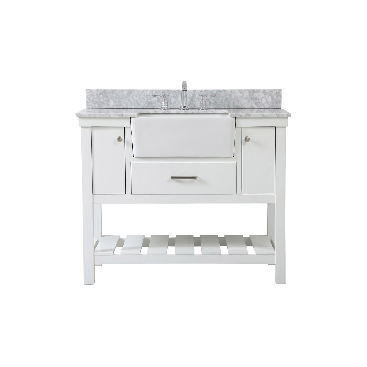 Clement 42 X 22 X 34.13 inch White Bathroom Vanity Cabinet