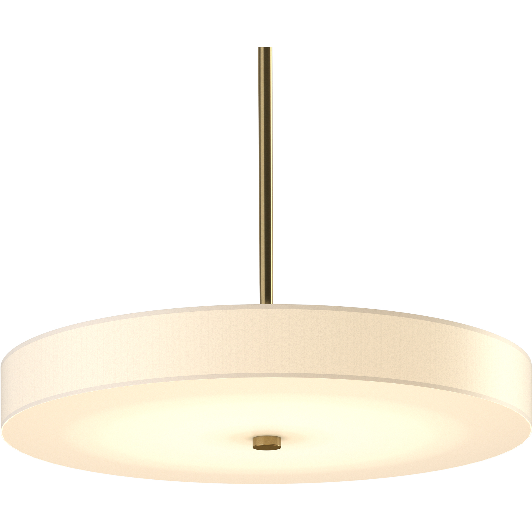Disq LED 23 inch Modern Brass Pendant Ceiling Light, Large