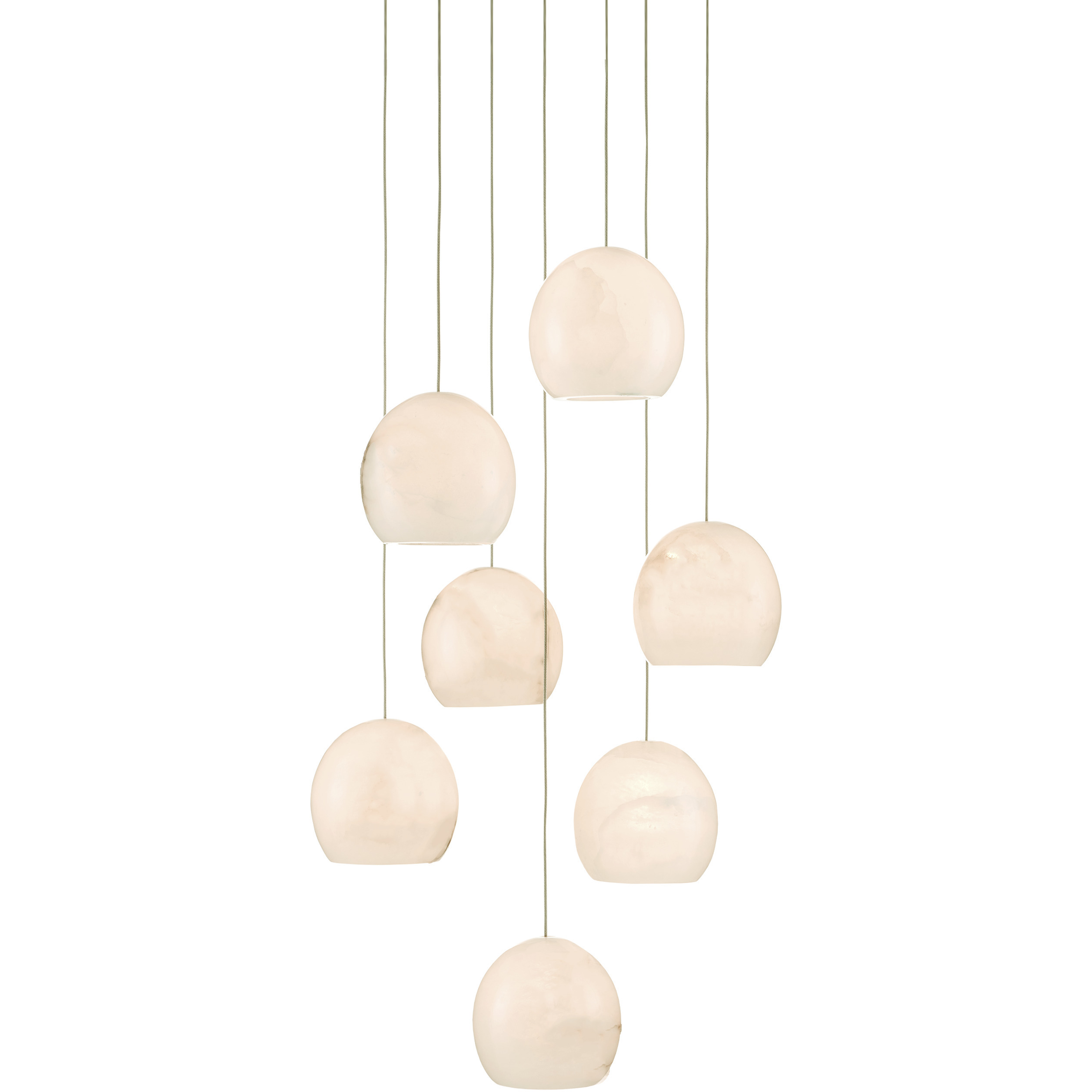 Lazio 7 Light 16 inch Silver Multi-Drop Pendant Ceiling Light