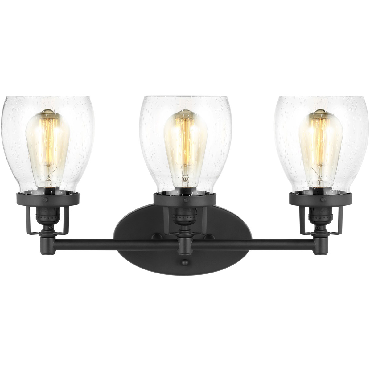 Belton 3 Light 21 inch Midnight Black Wall Bath Fixture Wall Light
