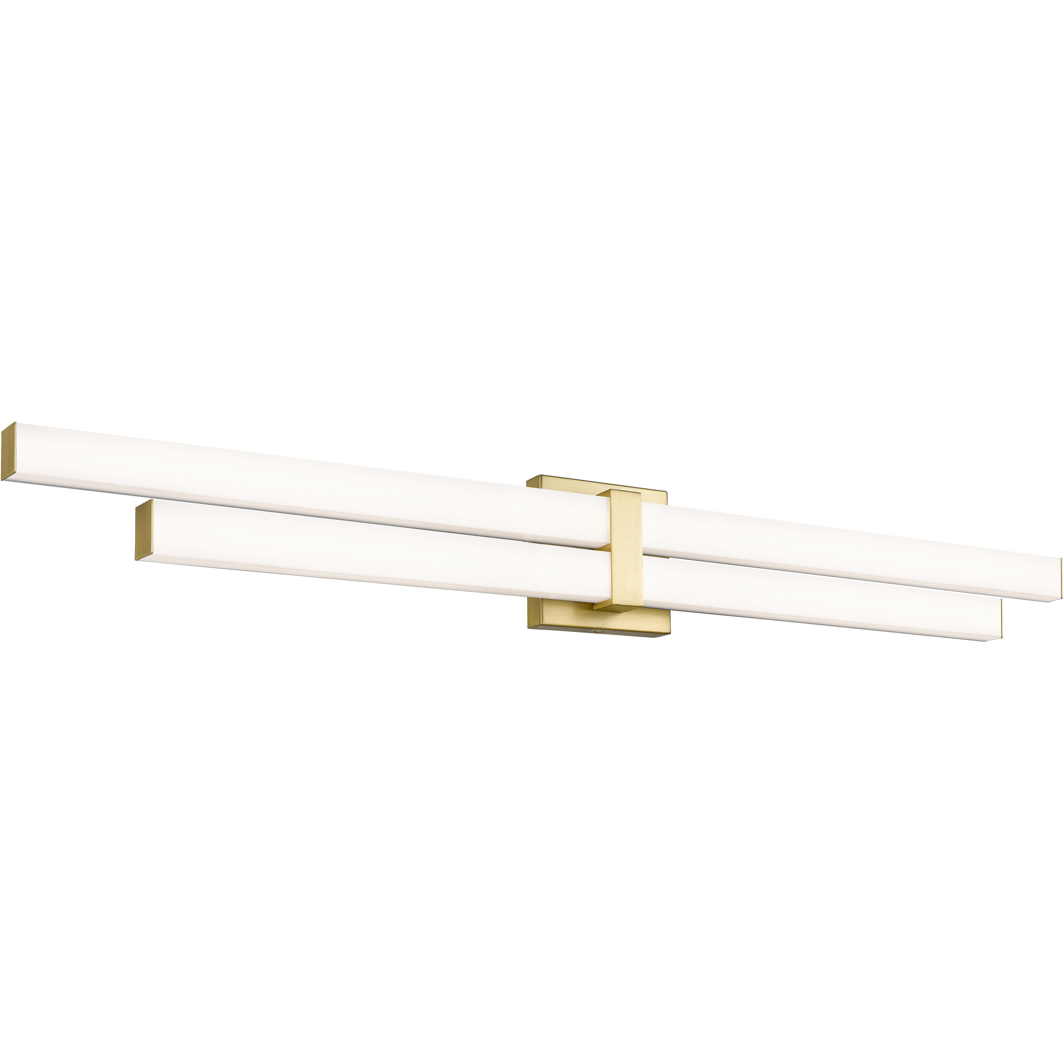 Zane LED 40 inch Modern Gold Vanity Wall Light