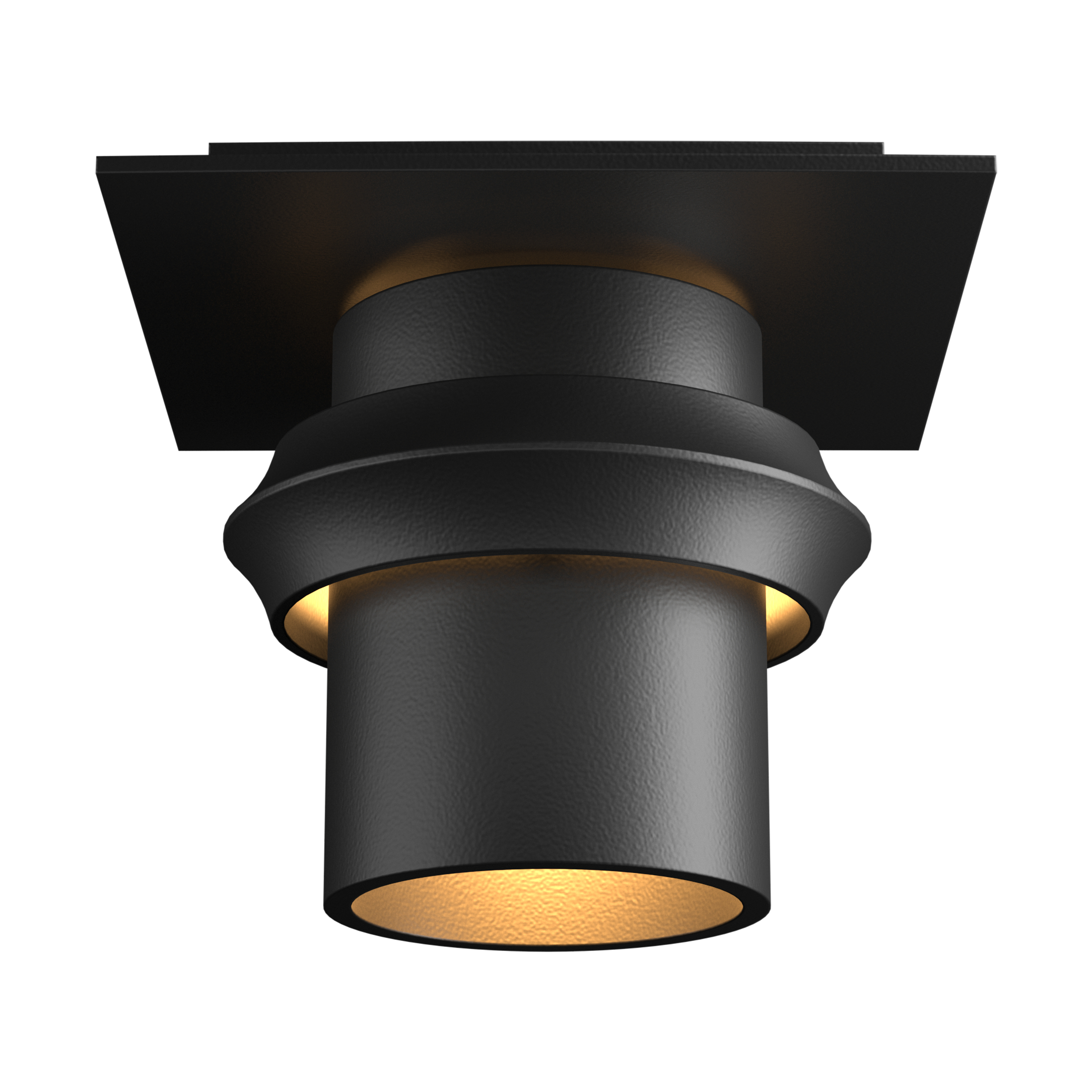 Twilight 1 Light 6 inch Coastal Black Outdoor Semi-Flush, Small
