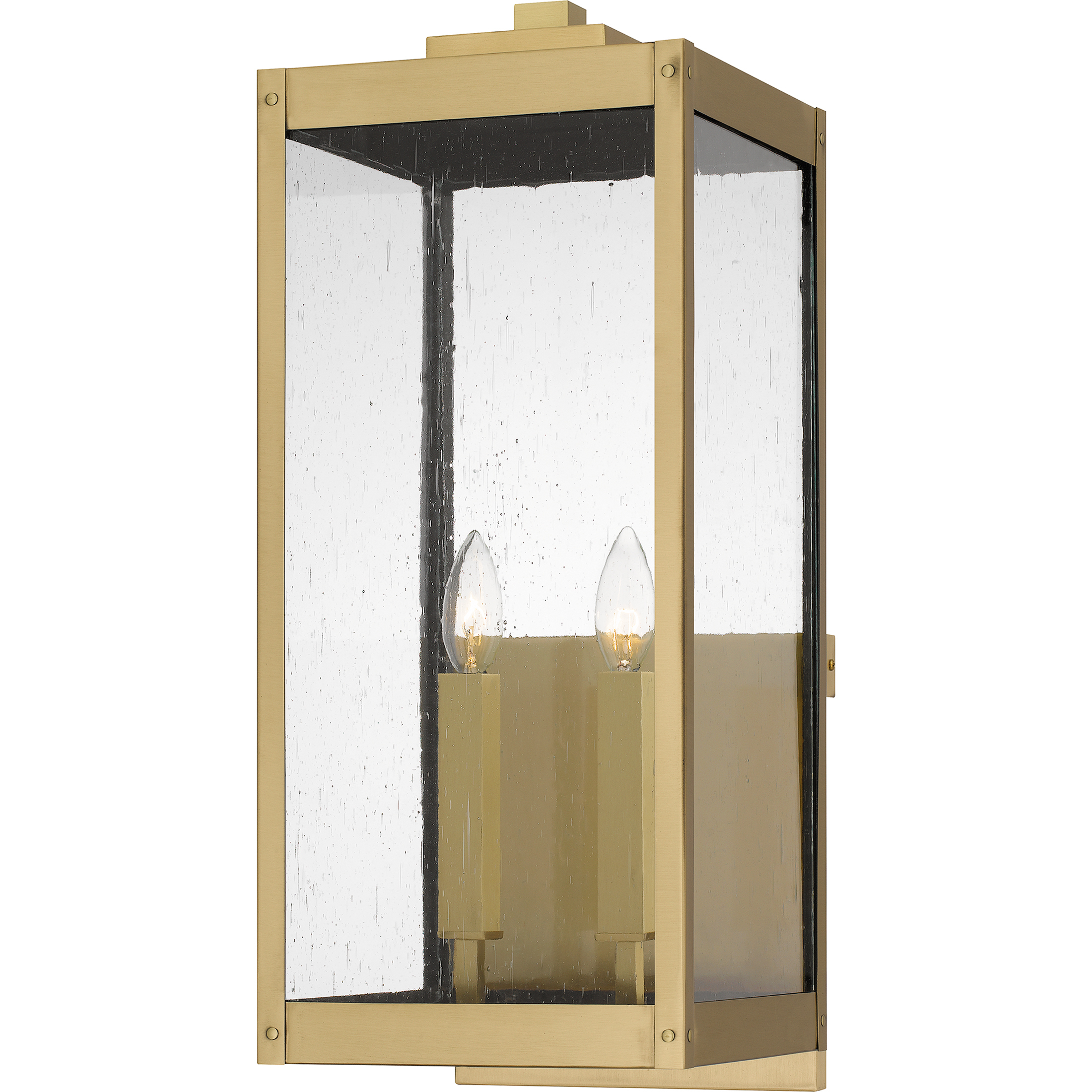 Westover 2 Light 9 inch Antique Brass Outdoor Lantern