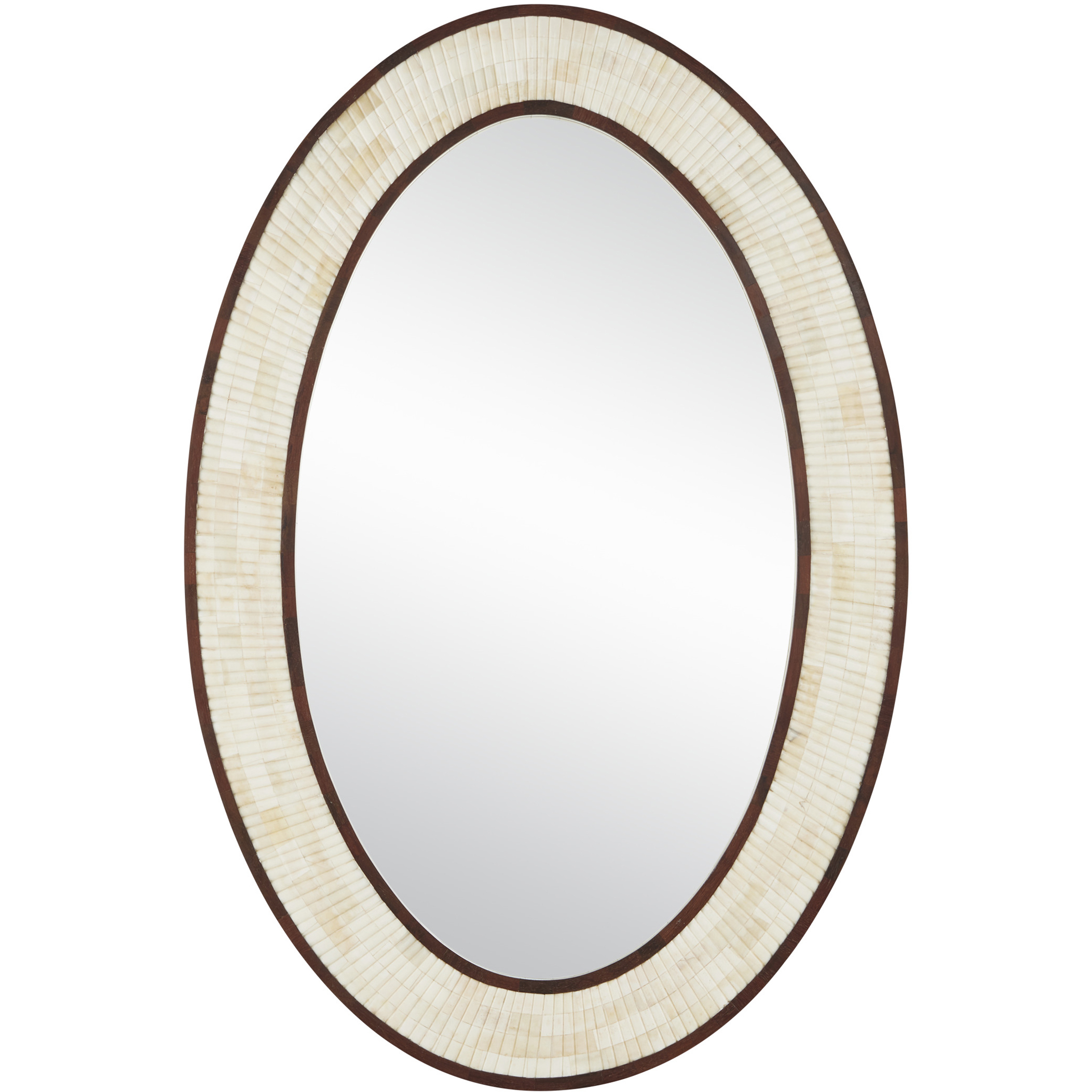 Andar 39 X 26 inch Natural and Dark Walnut Mirror