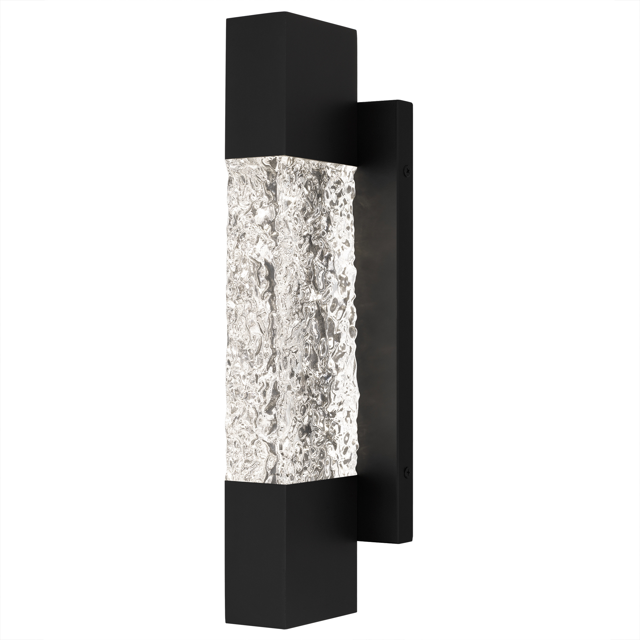 Solace LED 16 inch Matte Black Outdoor Wall Lantern, Medium