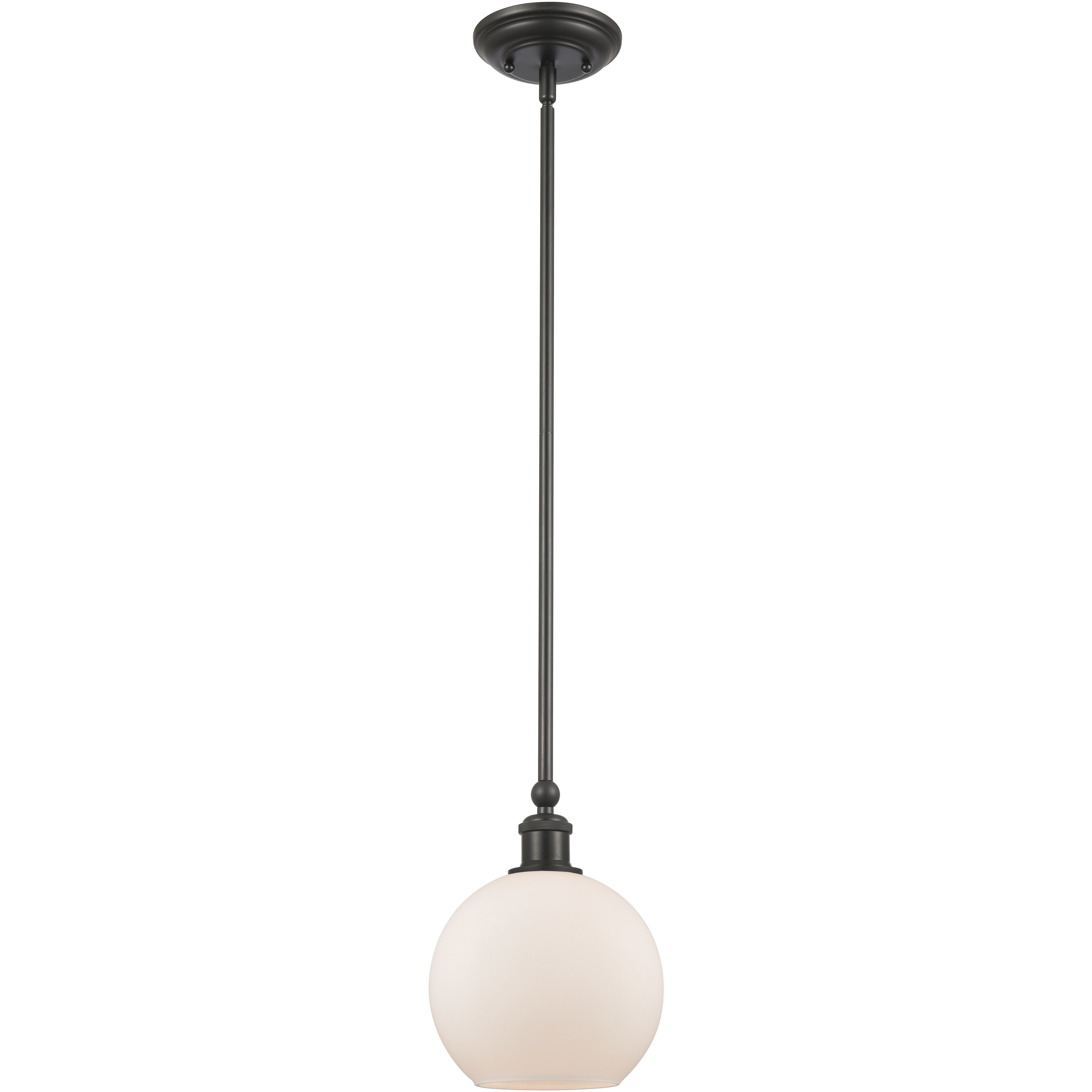 Ballston Concord 1 Light 8 inch Matte Black Mini Pendant Ceiling Light in Incandescent, Matte White