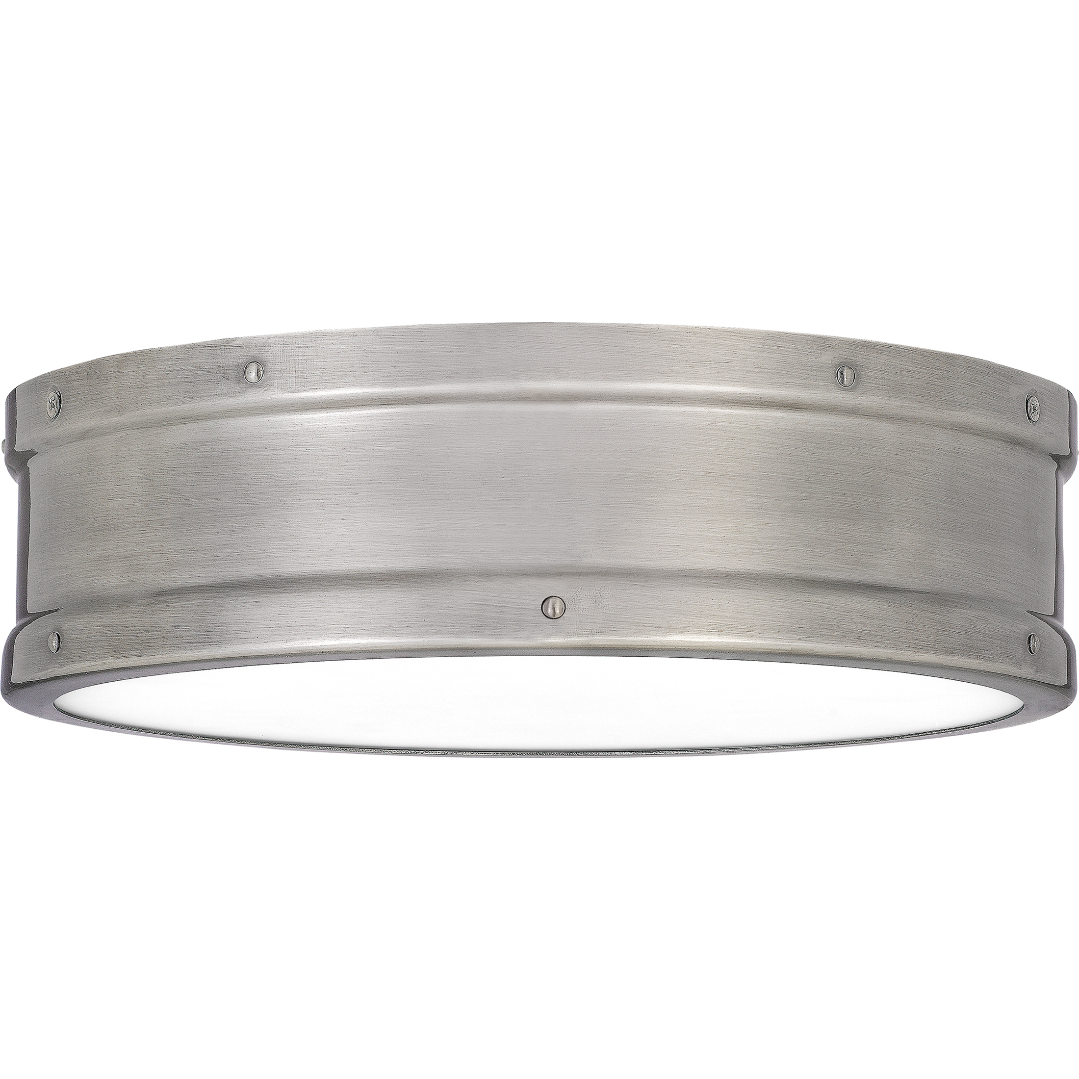 Ahoy LED 13 inch Antique Polished Nickel Flush Mount Ceiling Light