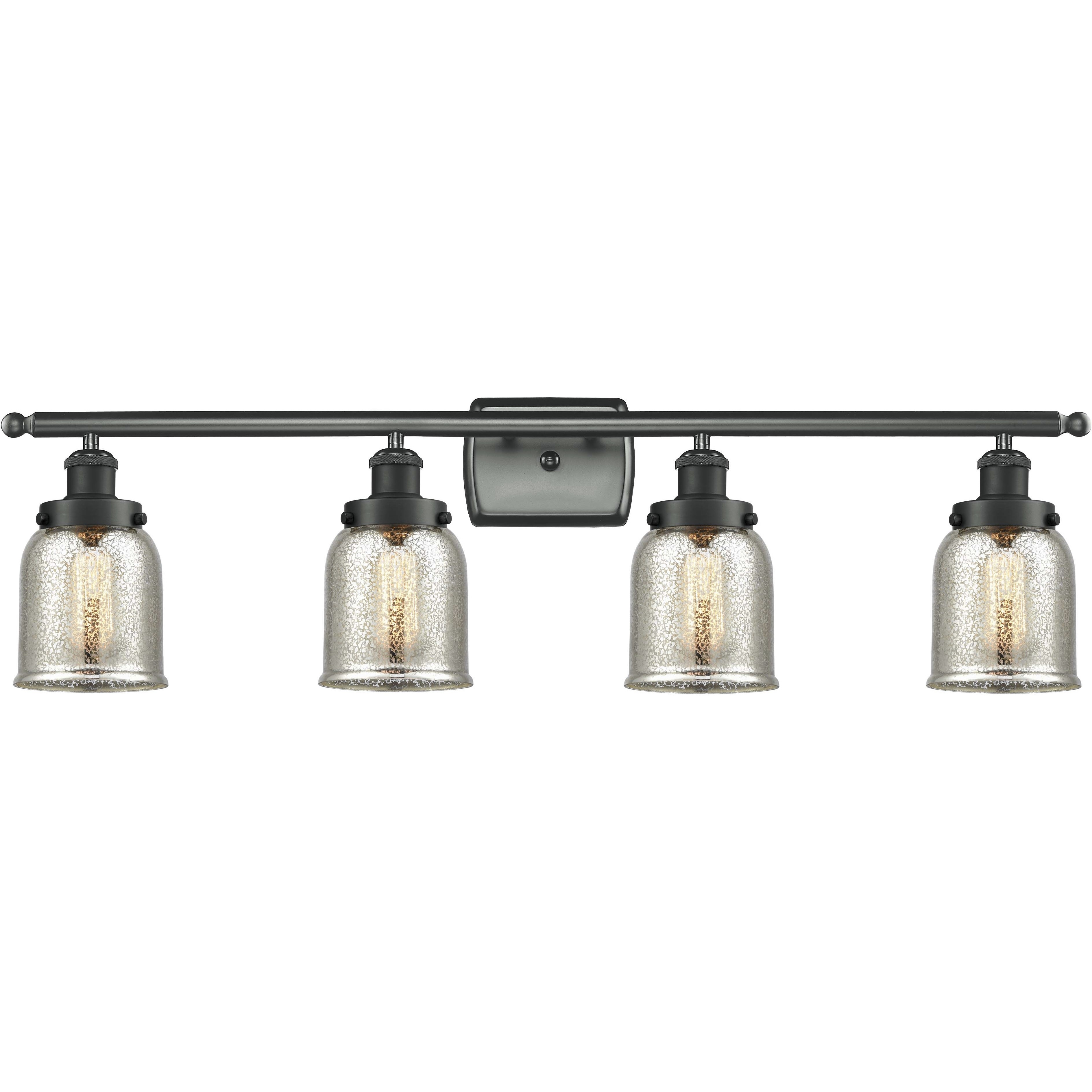 Small Bell LED 36 inch Matte Black Bath Vanity Light Wall Light, Ballston