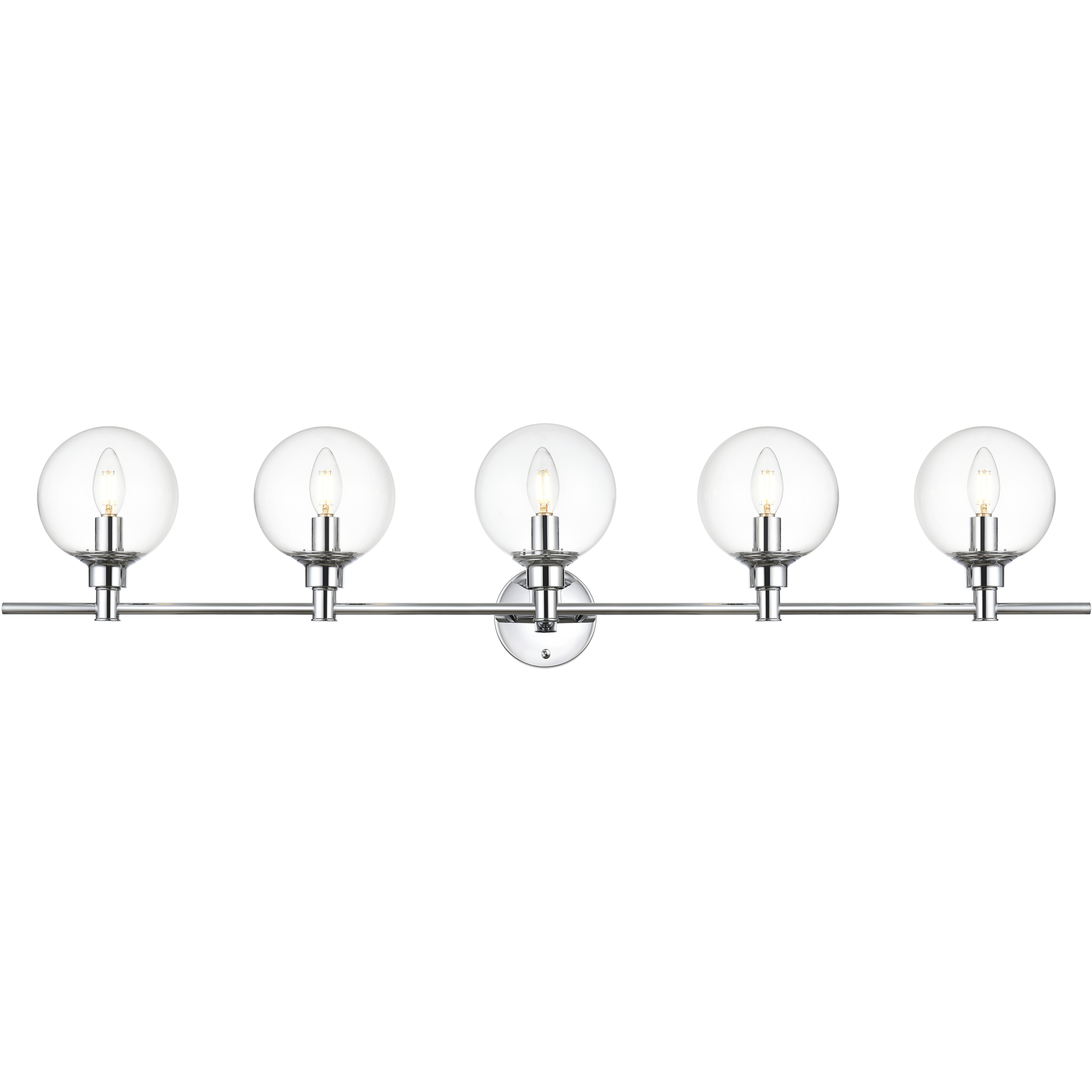 Jaelynn 5 Light 47 inch Chrome Bath Sconce Wall Light