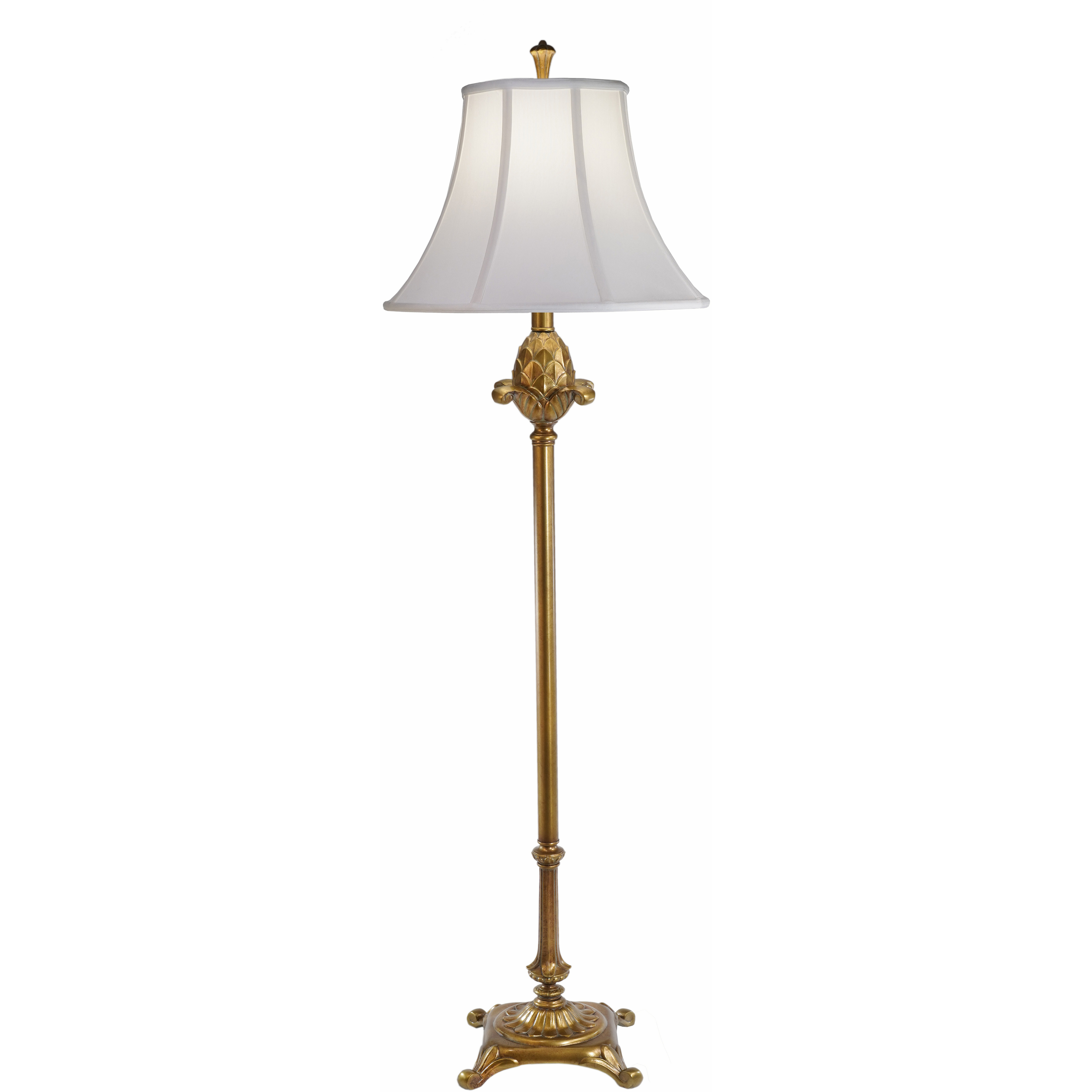 Ellie 62 inch Polished Honey Brass Floor Lamp Portable Light