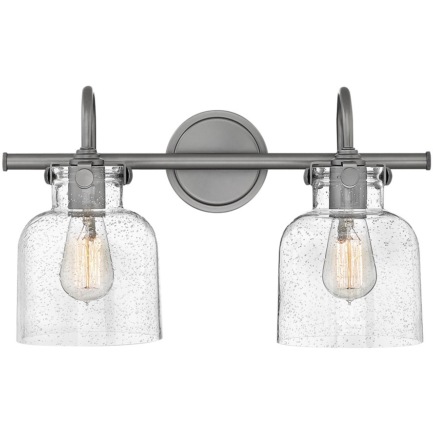 Congress 2 Light 19 inch Antique Nickel Vanity Light Wall Light