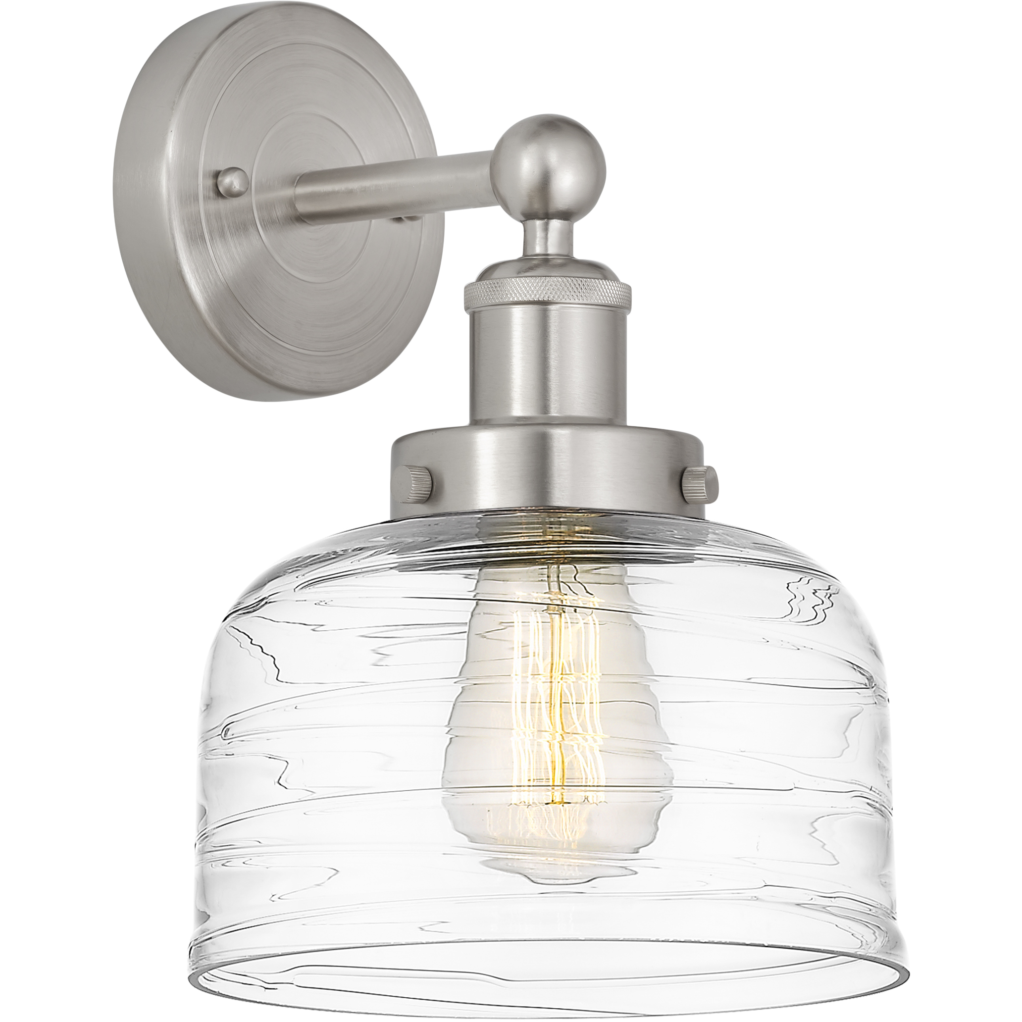 Bell 1 Light 6.5 inch Brushed Satin Nickel Sconce Wall Light
