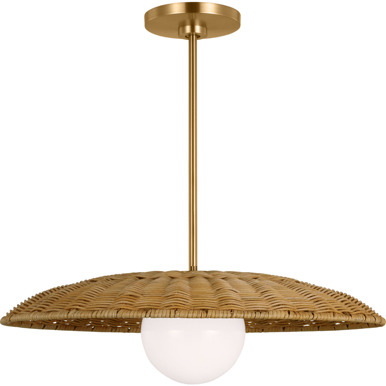 kate spade new york Mari 1 Light 21.63 inch Burnished Brass Pendant Ceiling Light