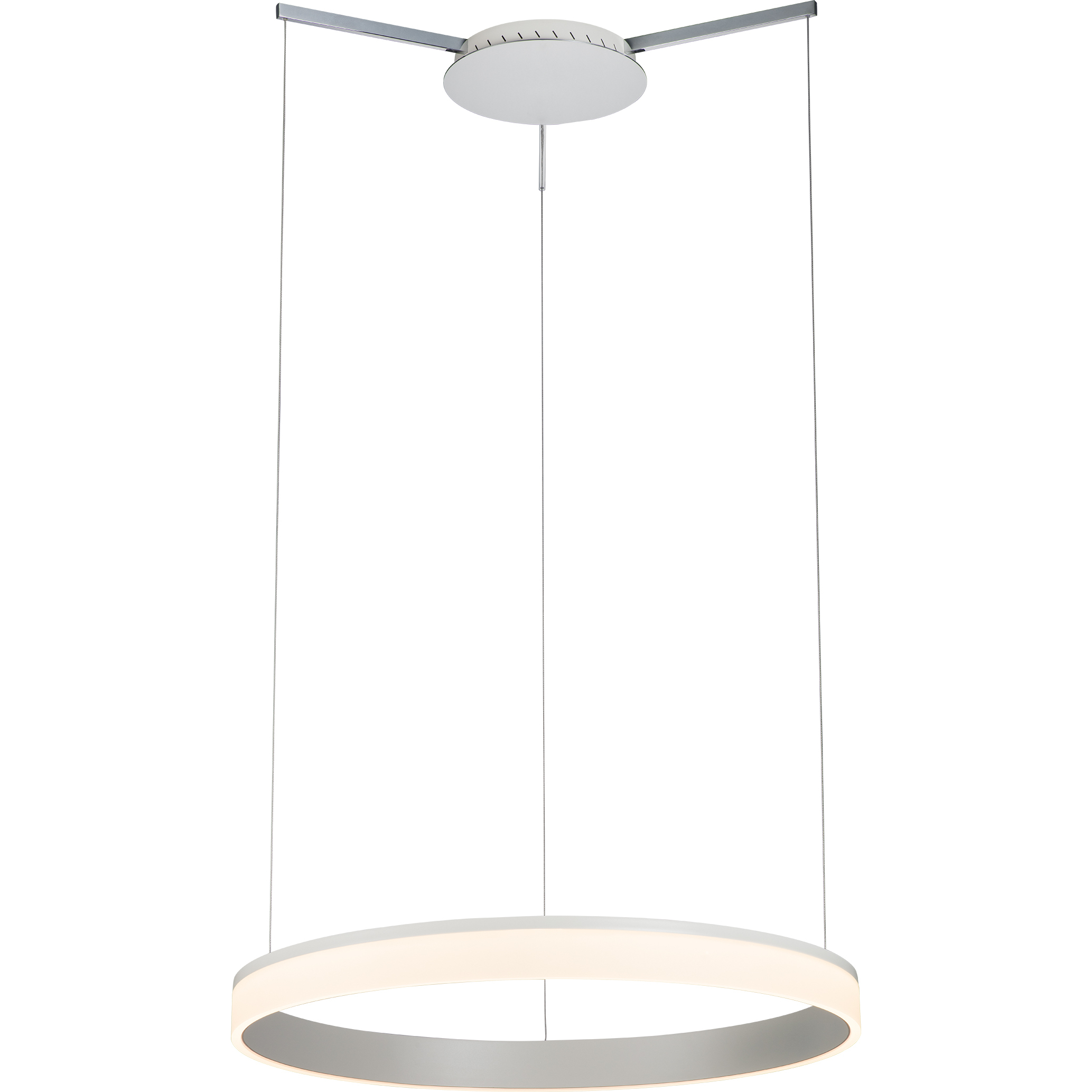 Halo 32 inch Chrome Pendant Ceiling Light