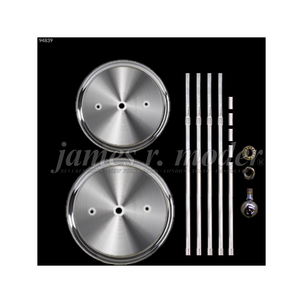 Tekno Mini 54 inch Silver Chandelier Ceiling Light