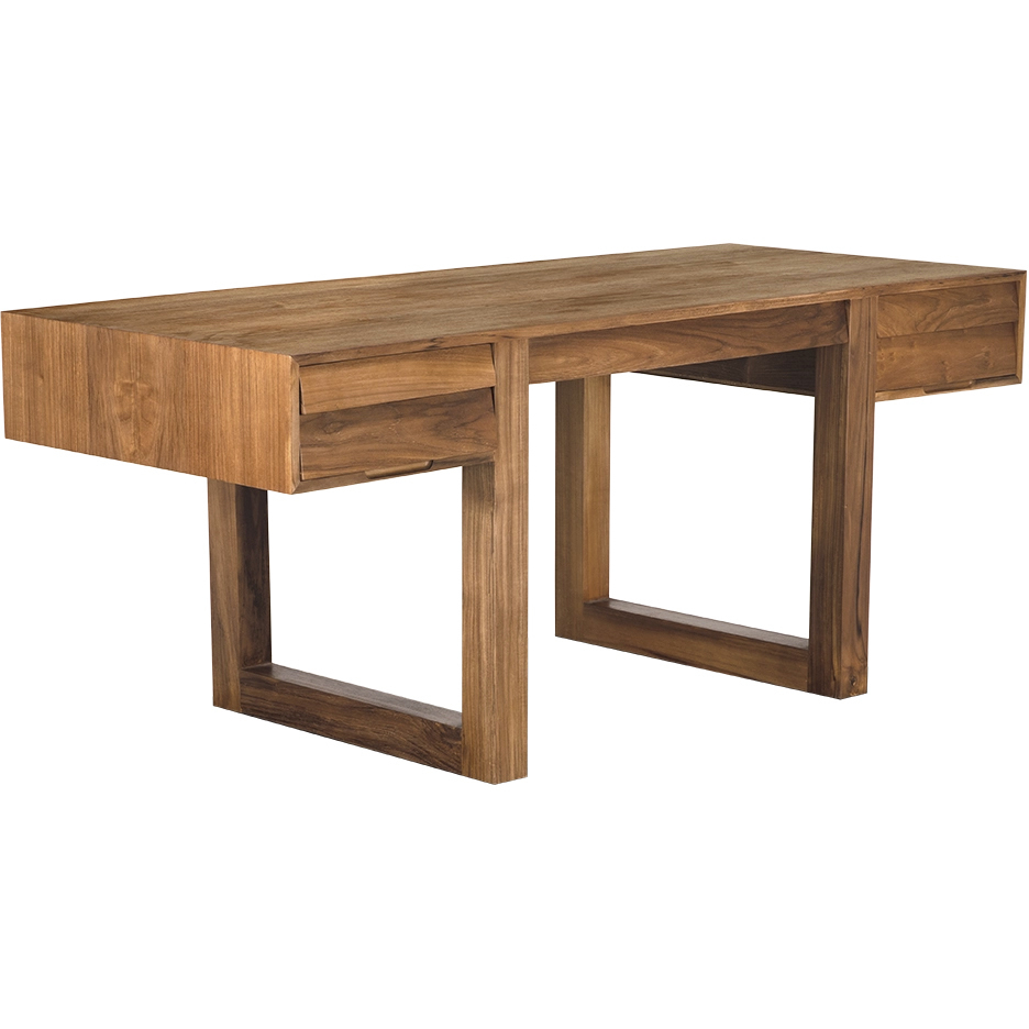 Newton 72 X 30 inch Clear Coat Flat Desk