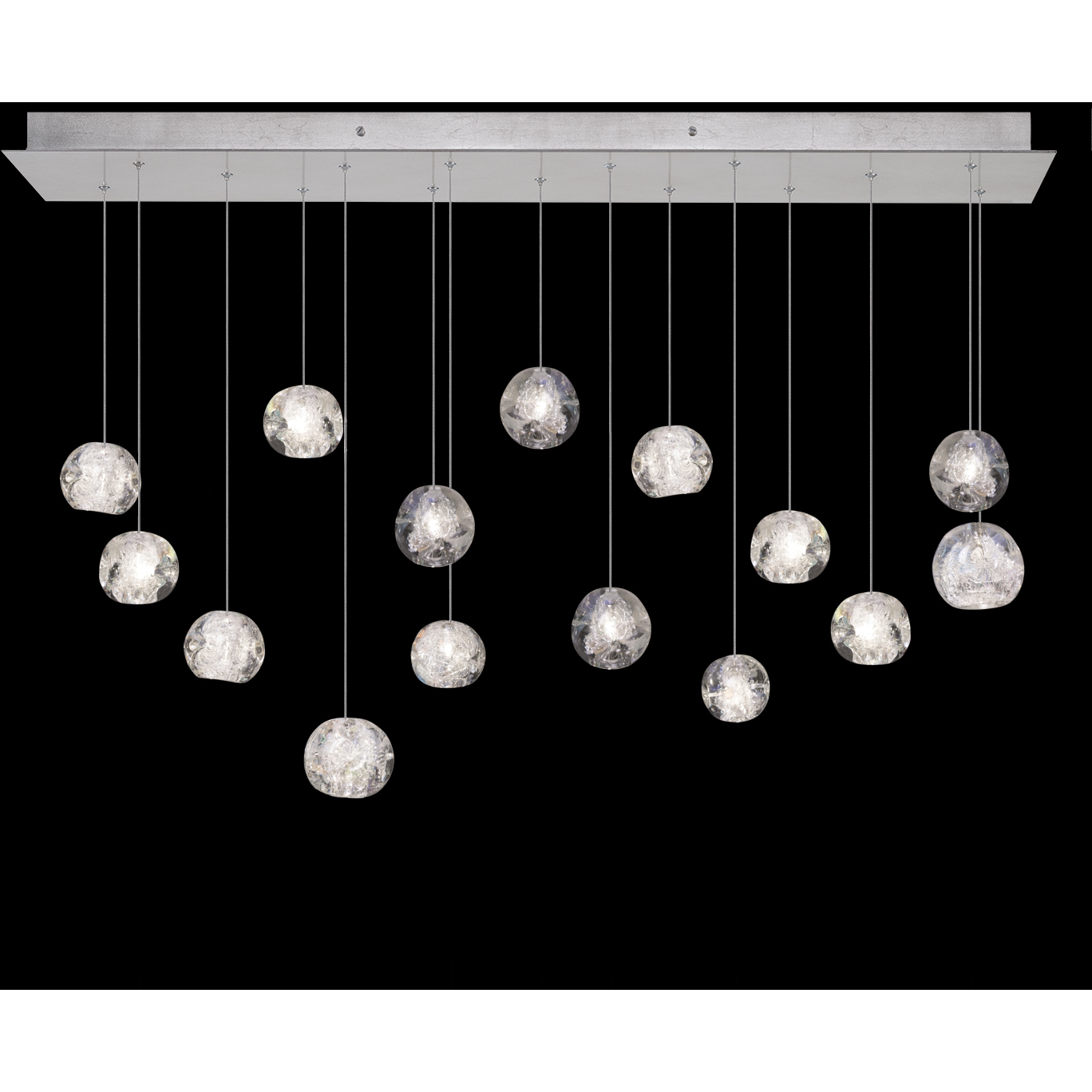 Natural Inspirations 15 Light 48 inch Silver Pendant Ceiling Light