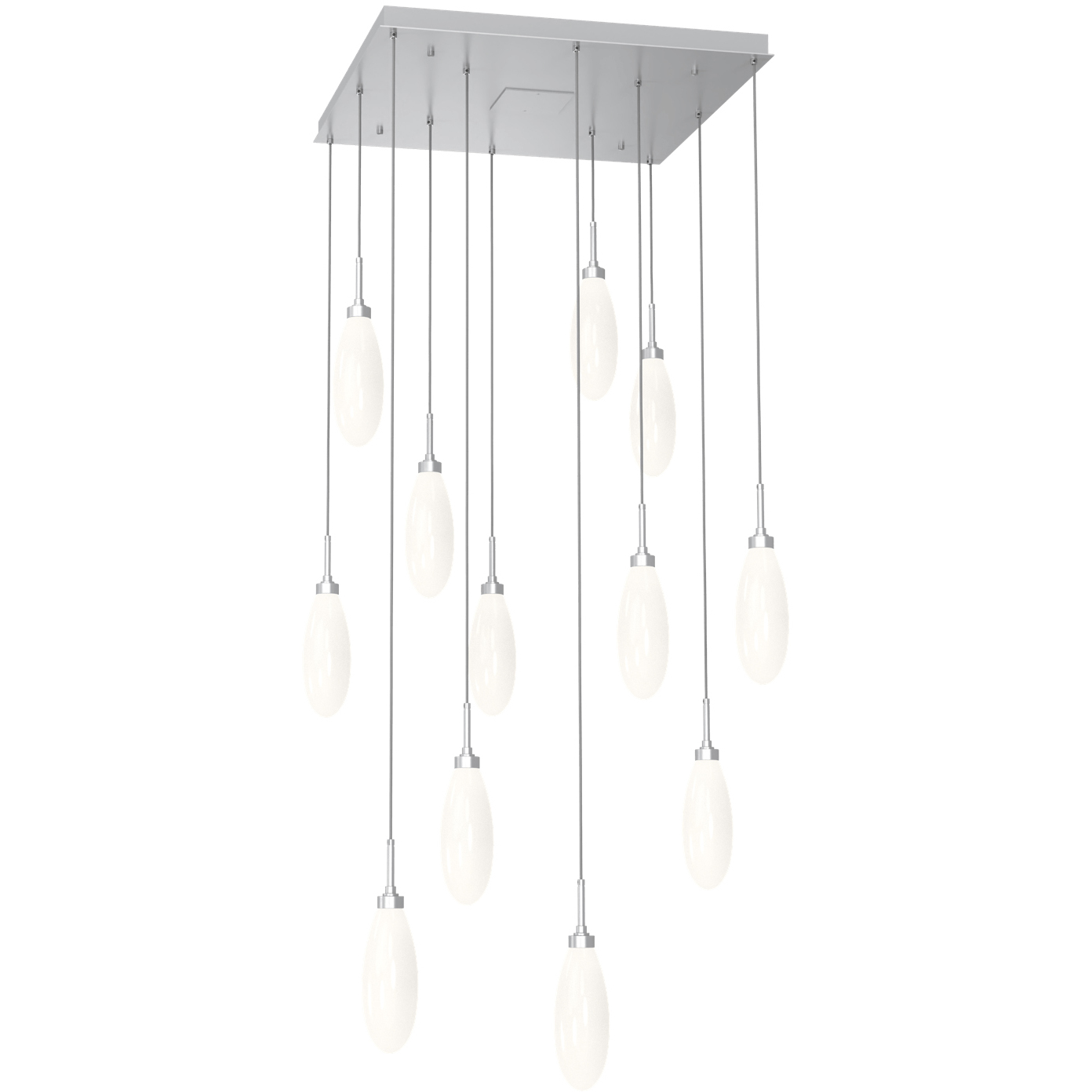 Fiori LED Classic Silver Multi-Port Ceiling Light, Square Multi-Port