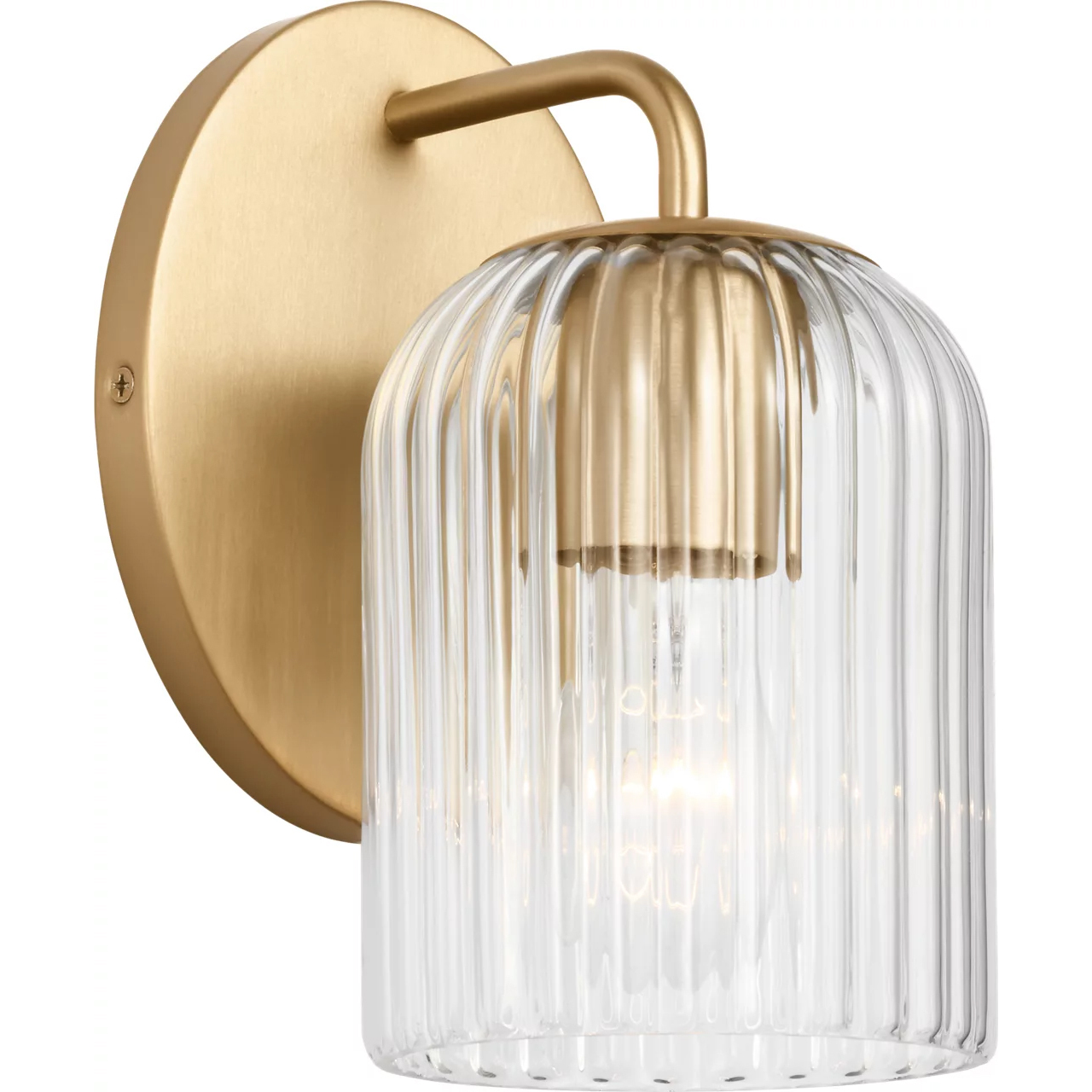 Eisele 1 Light 5 inch Satin Brass Sconce Wall Light, Small