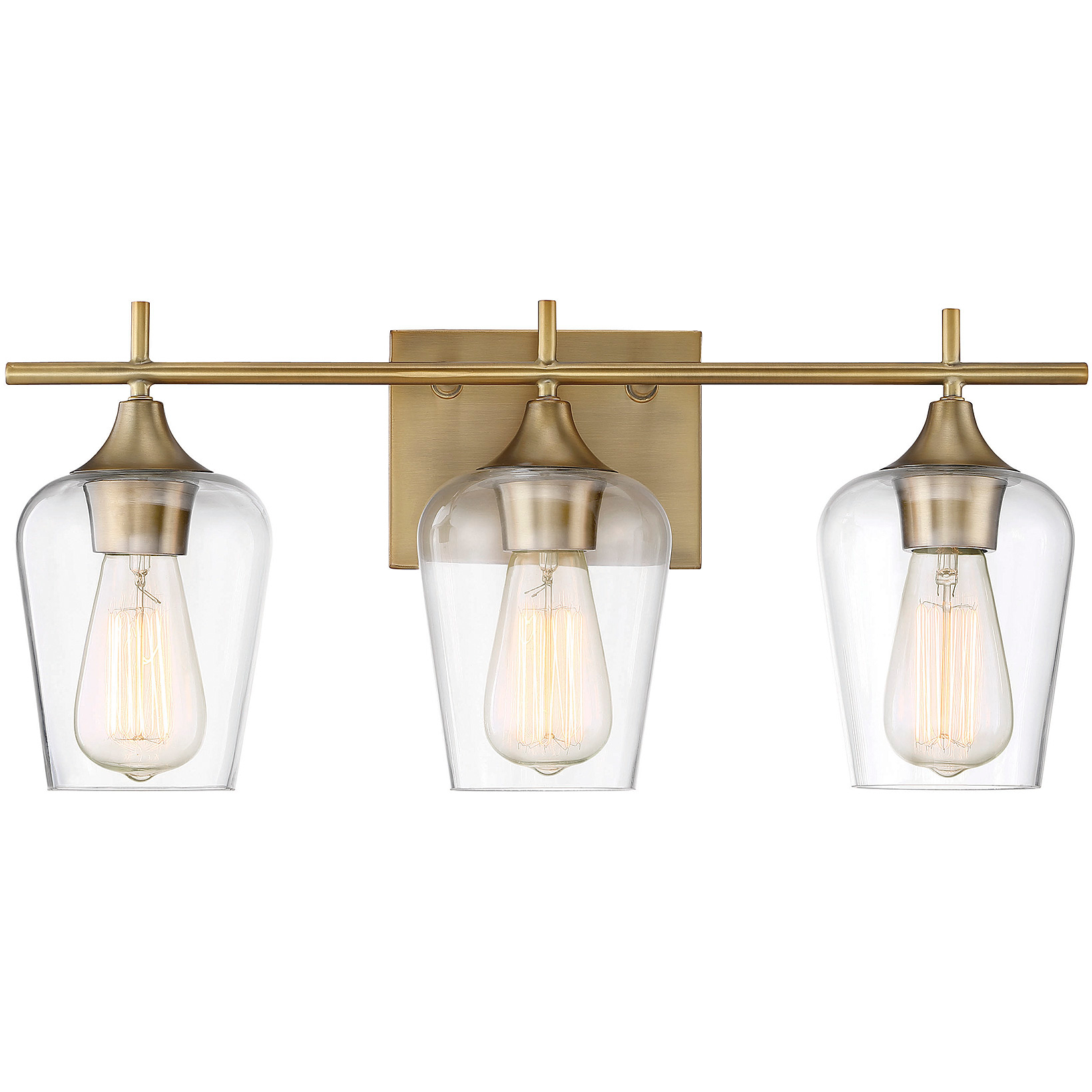 Savoy House 8-4030-3-322 Octave 3 Light 21 inch Warm Brass Bathroom