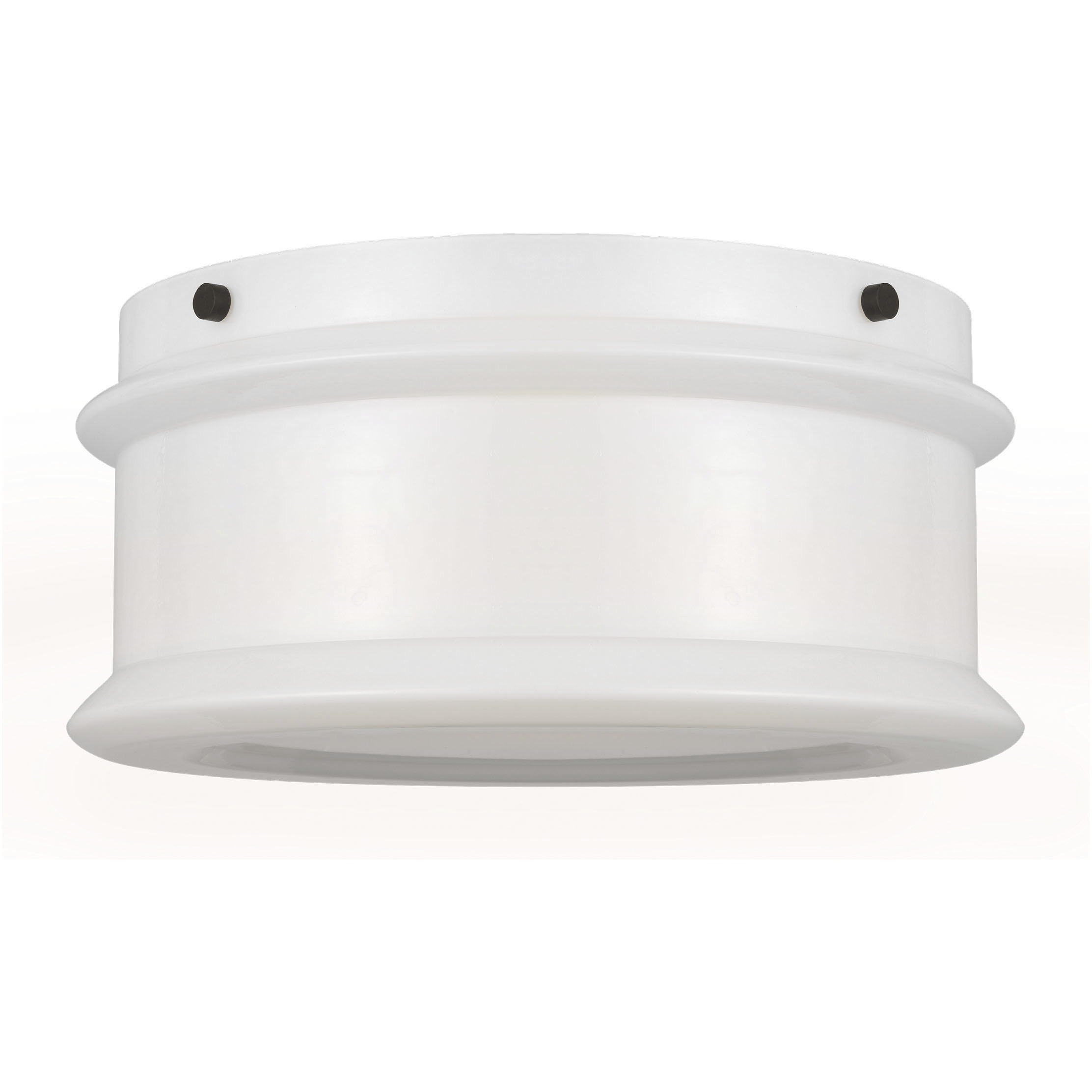 Ellen DeGeneres Lente 2 Light 13 inch Milk Glass Flush Mount Ceiling Light