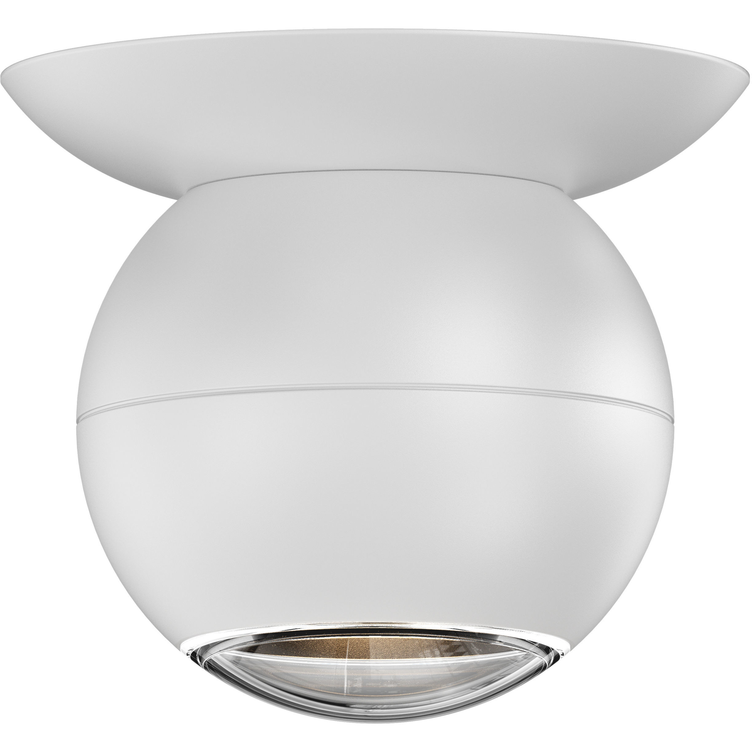 Hemisphere LED 4 inch Textured White Flush-Mount Ceiling Light