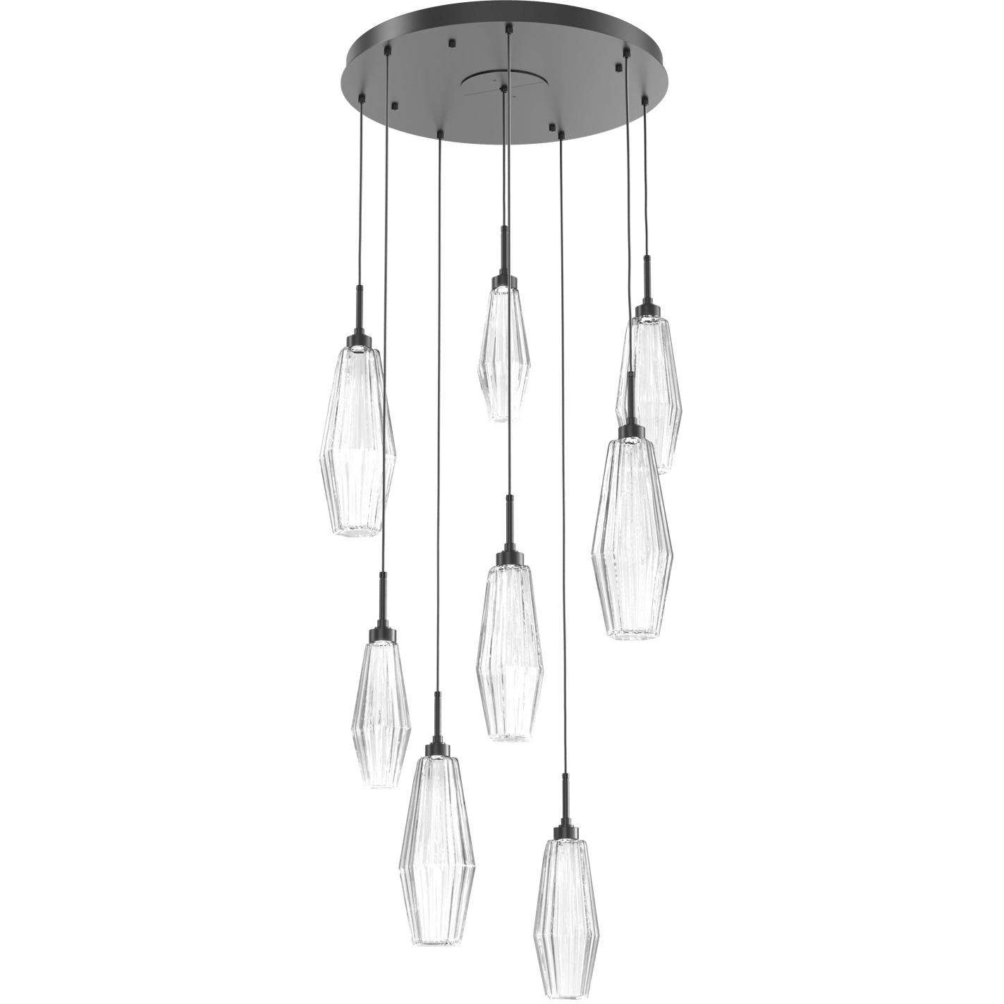 Aalto LED 27.4 inch Matte Black Chandelier Ceiling Light in 3000K LED ...