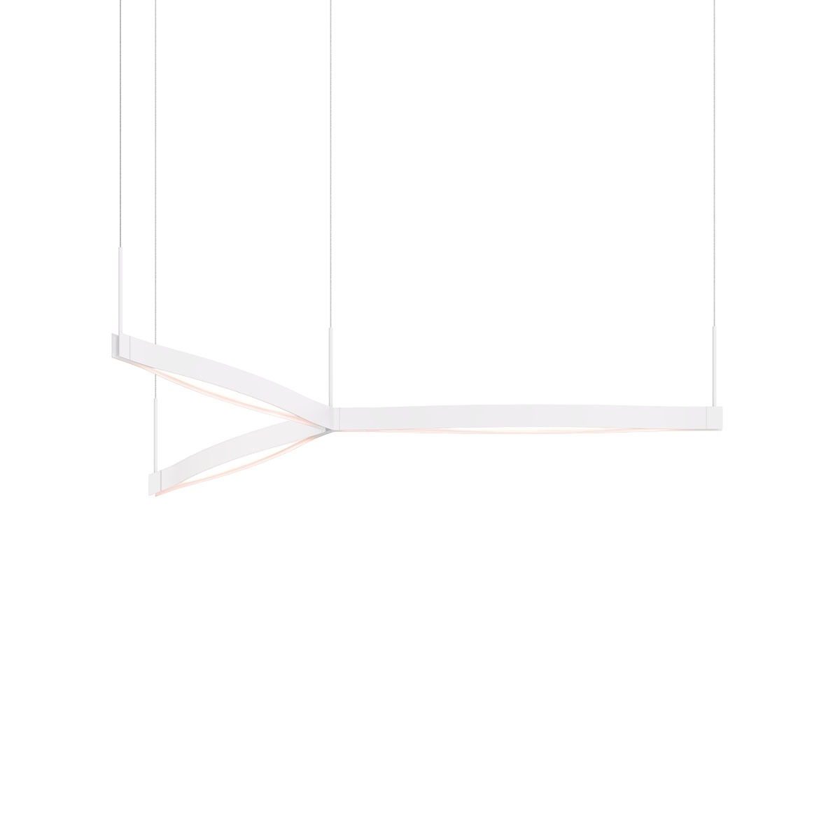 Ola LED 55 inch Satin White Pendant Ceiling Light