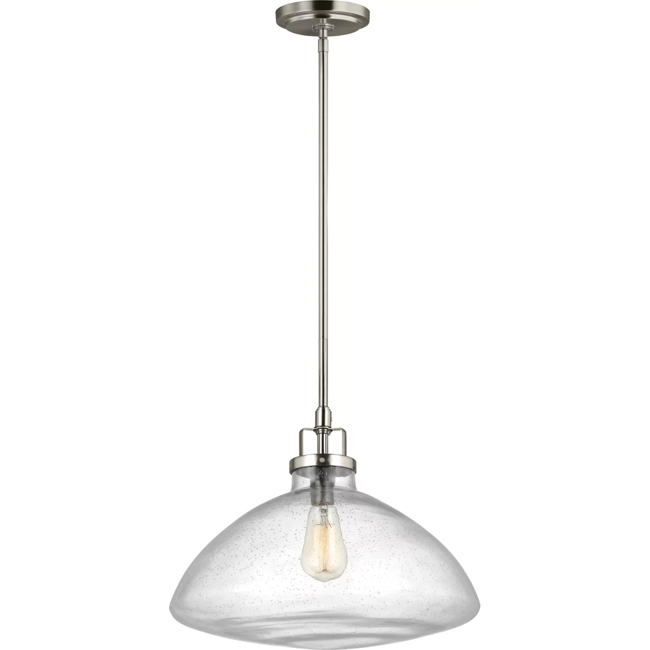 Belton 1 Light 16 inch Brushed Nickel Pendant Ceiling Light, Large