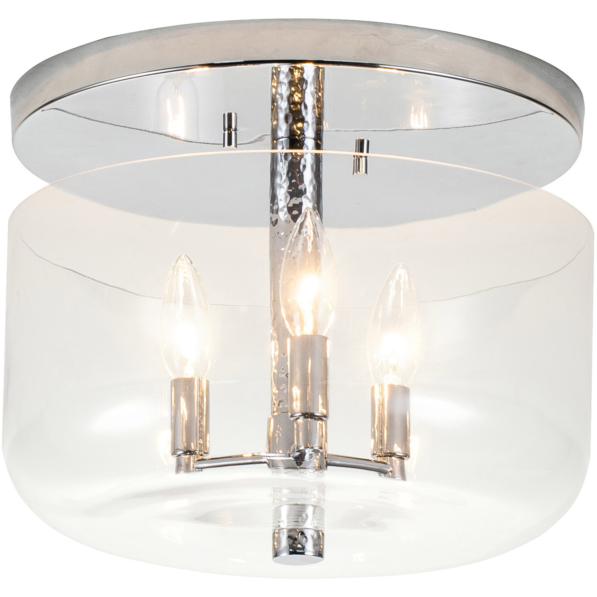 Rampart 3 Light PC Bath/Flush Mounts Ceiling Light
