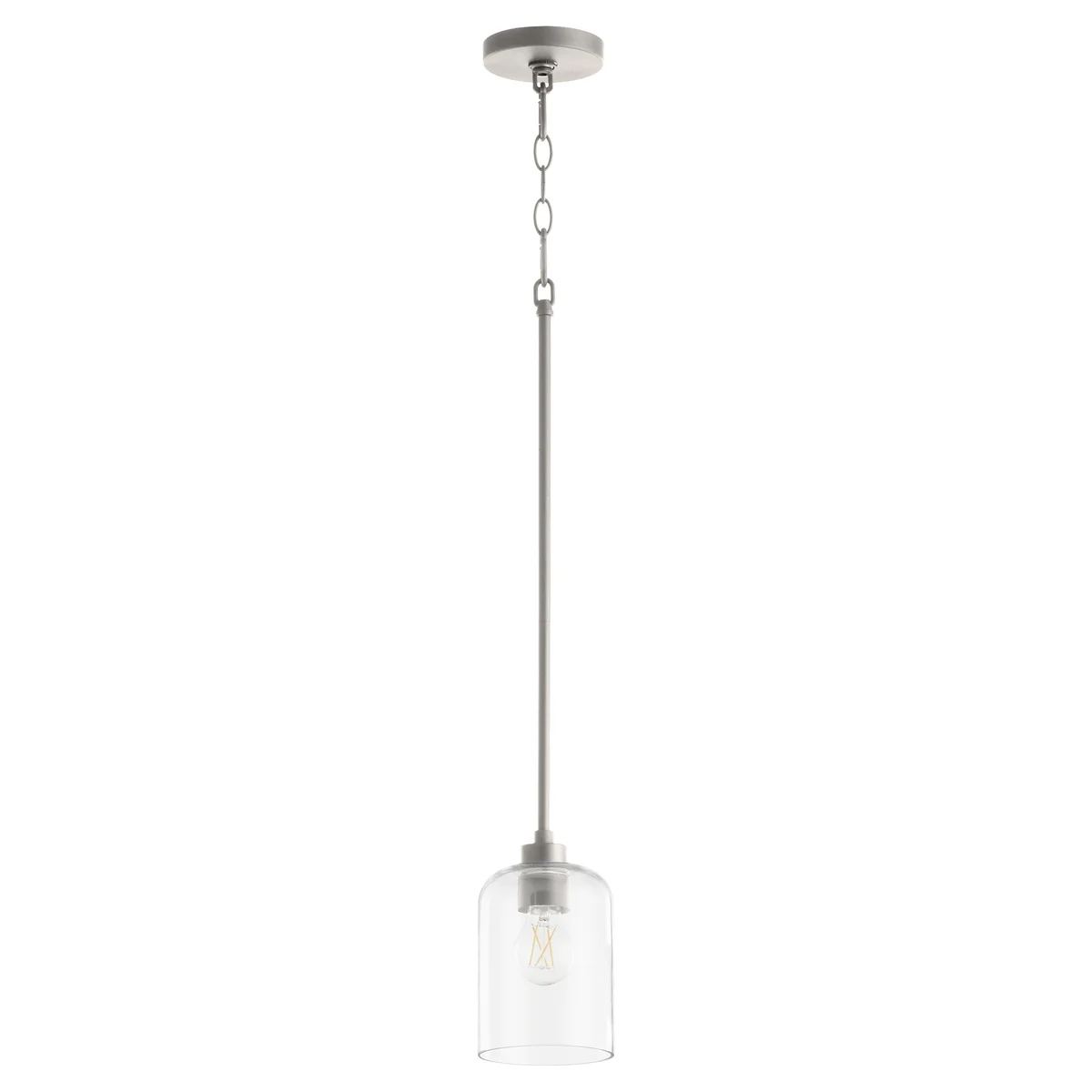 Tribute 1 Light 5 inch Satin Nickel Pendant Ceiling Light