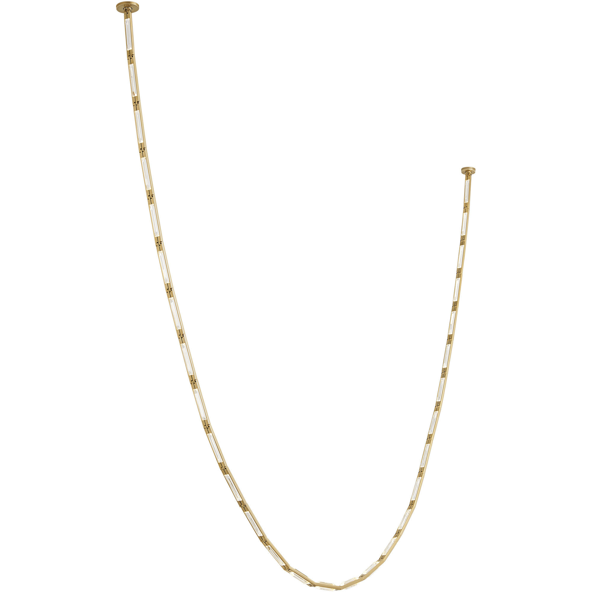 Sean Lavin Catena LED 0.8 inch Hand Rubbed Antique Brass Chandelier Ceiling Light in 2700K, Surface