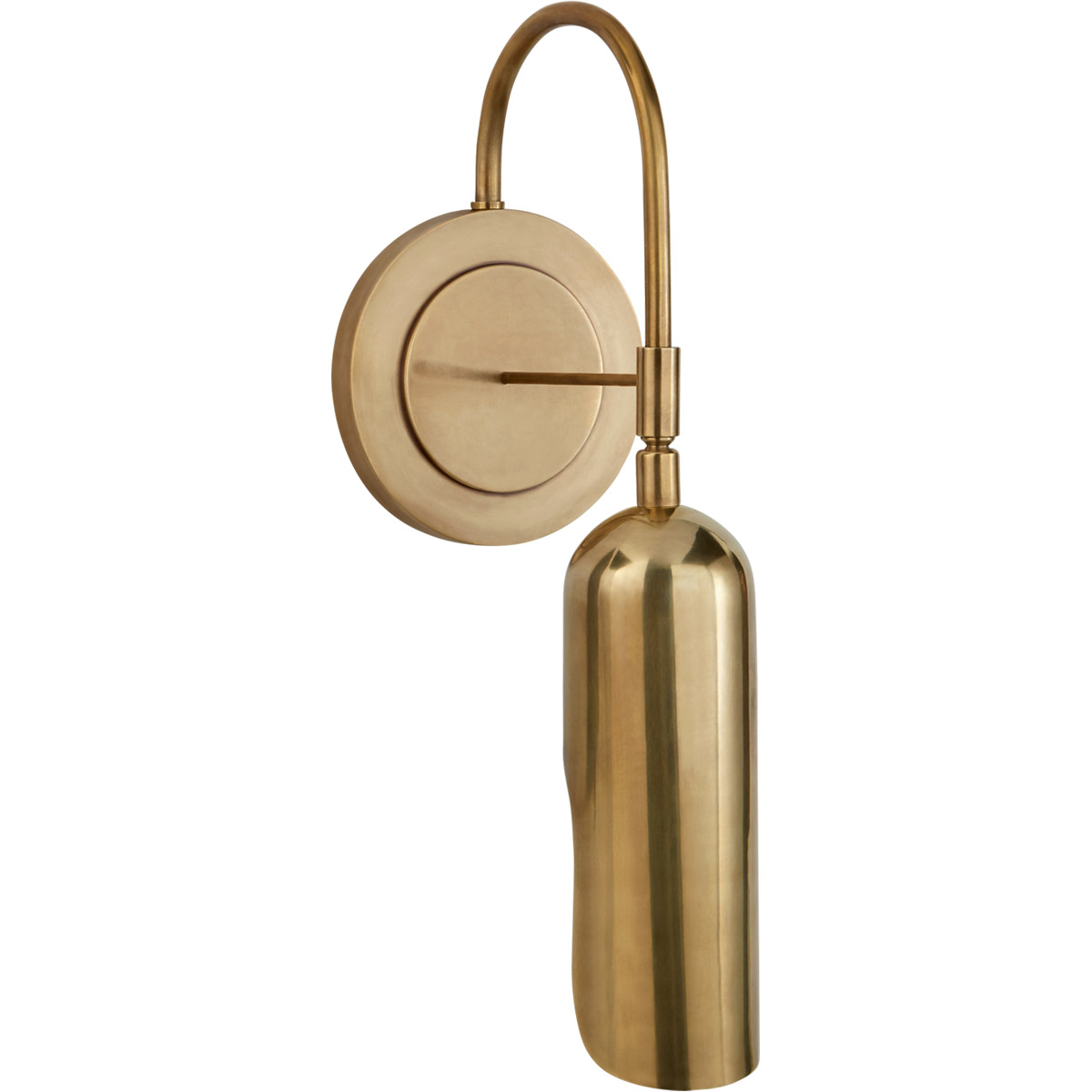 Kelly Wearstler Lucien 1 Light 5 inch Antique-Burnished Brass Wall Light