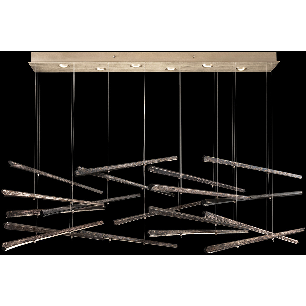 Elevate LED 62 inch Gold Pendant Ceiling Light