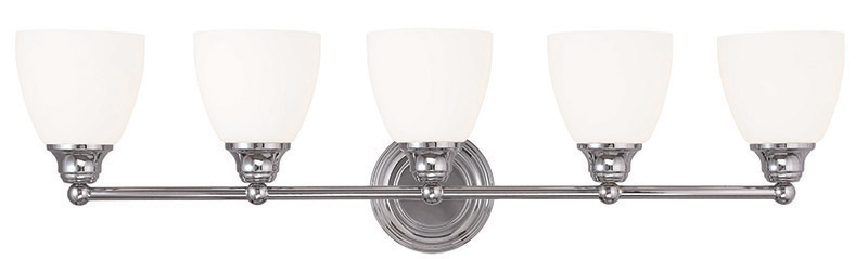 Somerville 5 Light 34 inch Polished Chrome Bath Vanity Wall Light