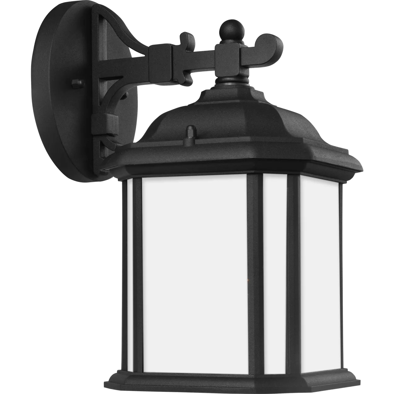 Kent 1 Light 11.5 inch Black Outdoor Wall Lantern, Small