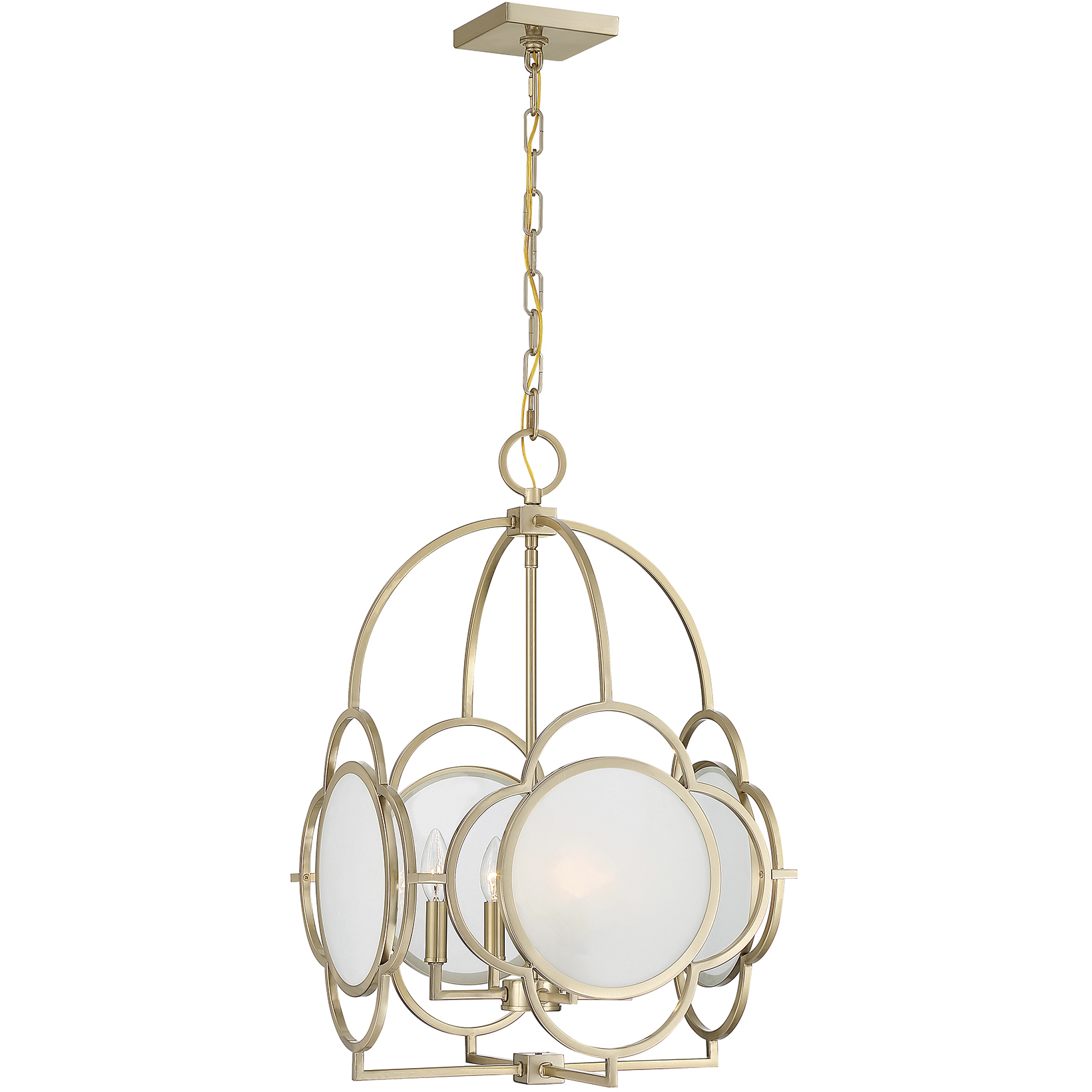 Damen 4 Light 17 inch Noble Brass Pendant Ceiling Light