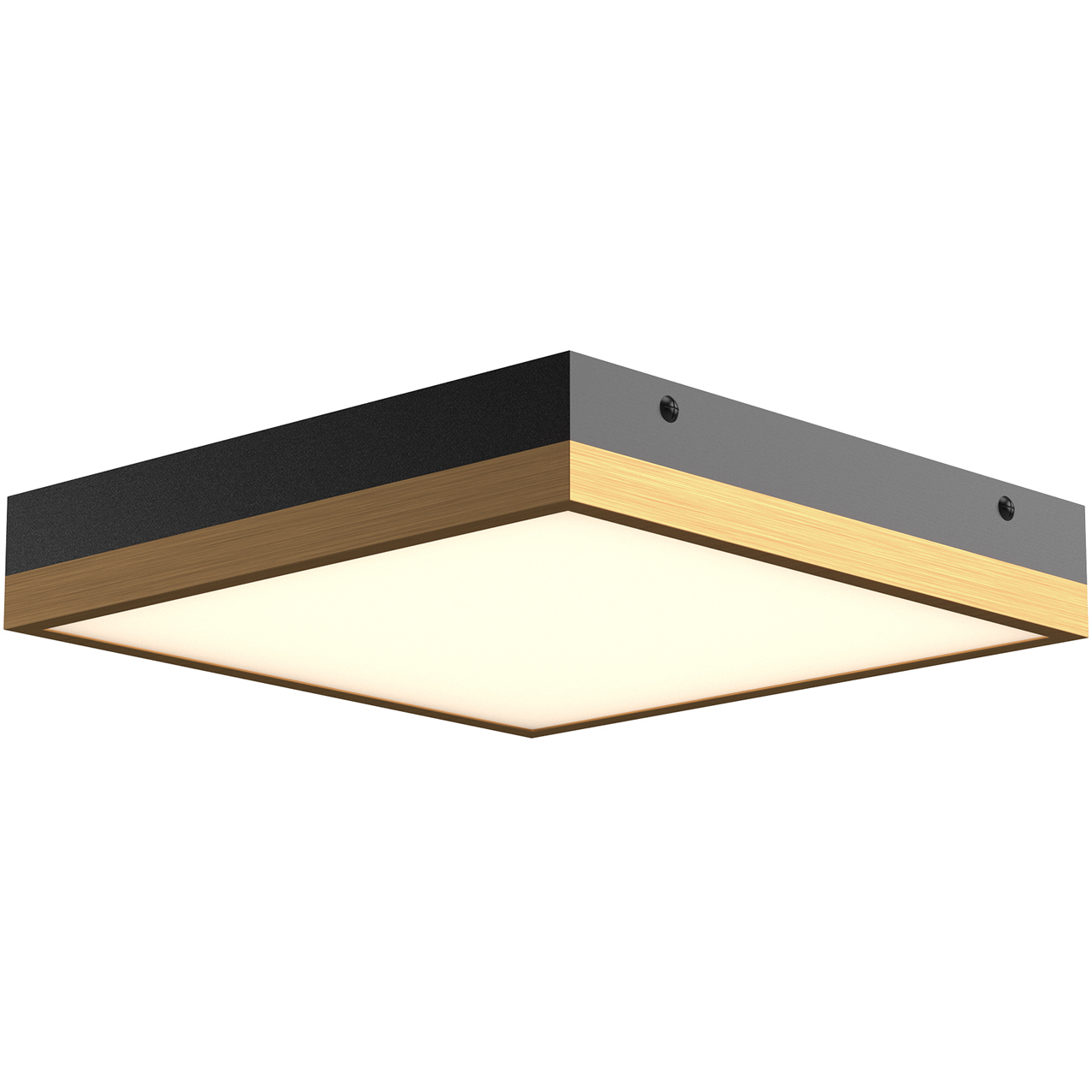 Alora Mood Sydney LED 11.13 inch Aged Gold/Matte Black Flush Mount Ceiling Light