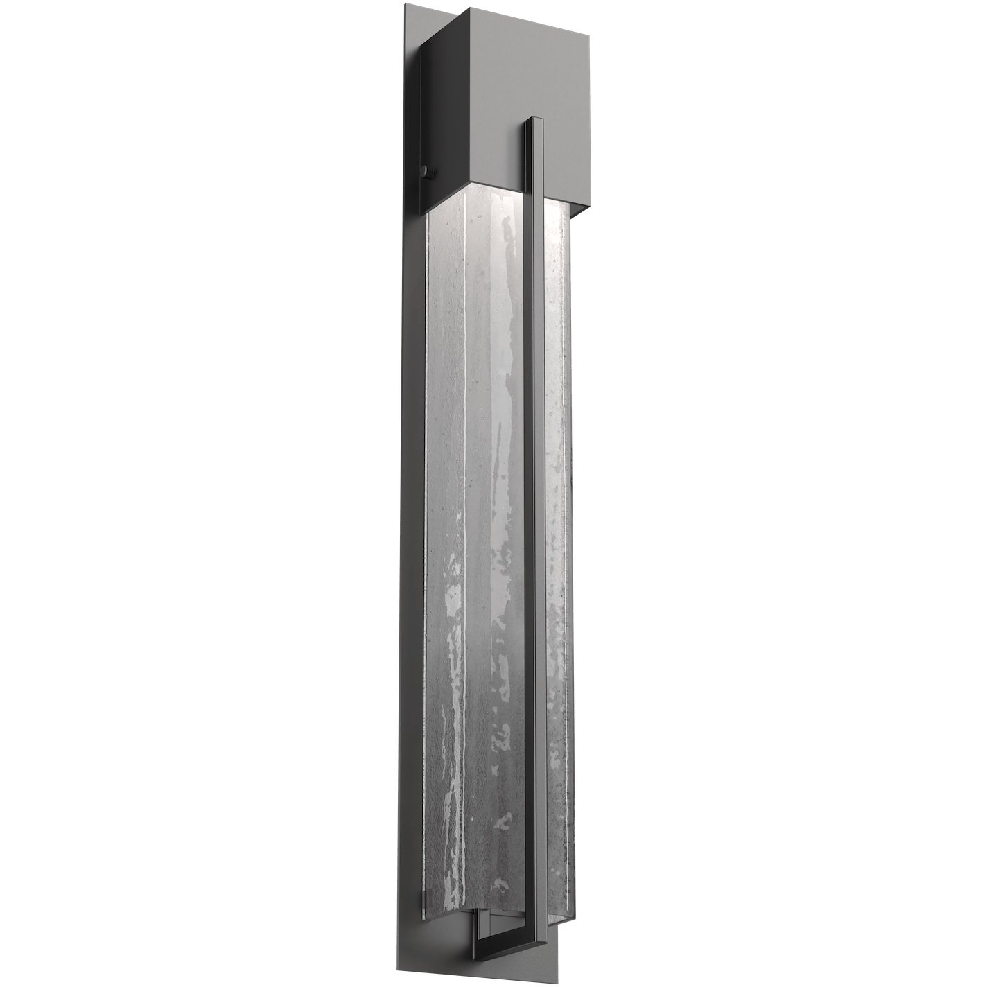 Outdoor Square Motif LED 29 inch Argento Grey Outdoor Sconce in 3000K LED, Frosted Granite, XL Square