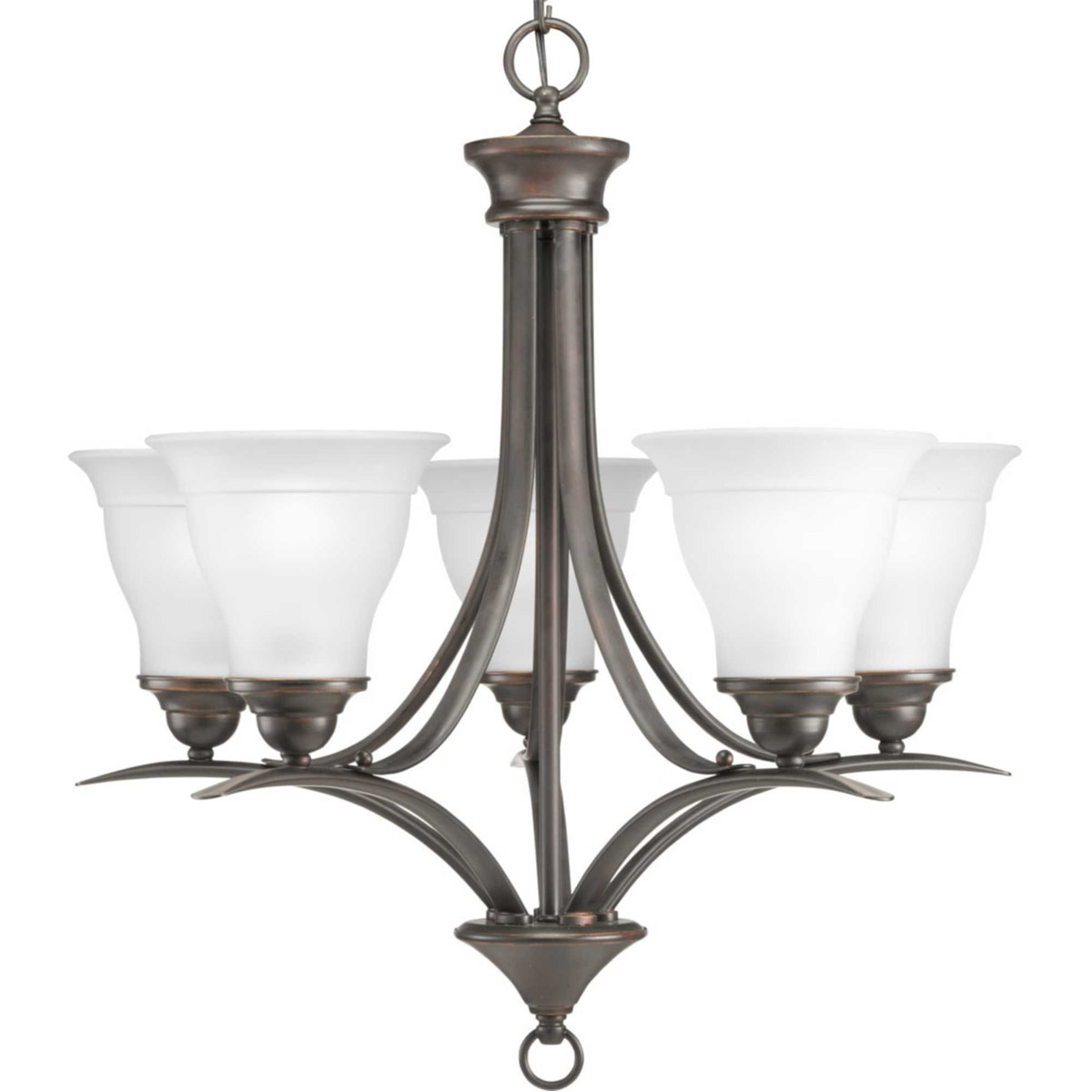 Trinity 5 Light 23 inch Antique Bronze Chandelier Ceiling Light