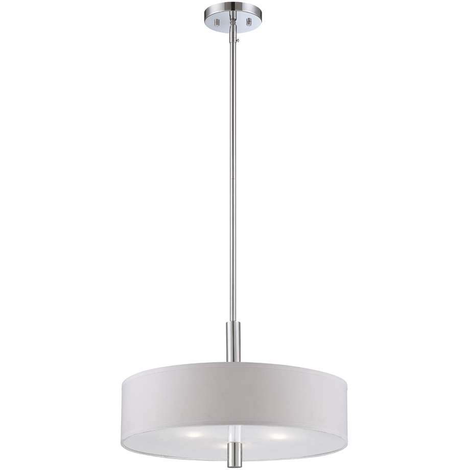 Cordova 3 Light 18 inch Chrome Pendant Ceiling Light